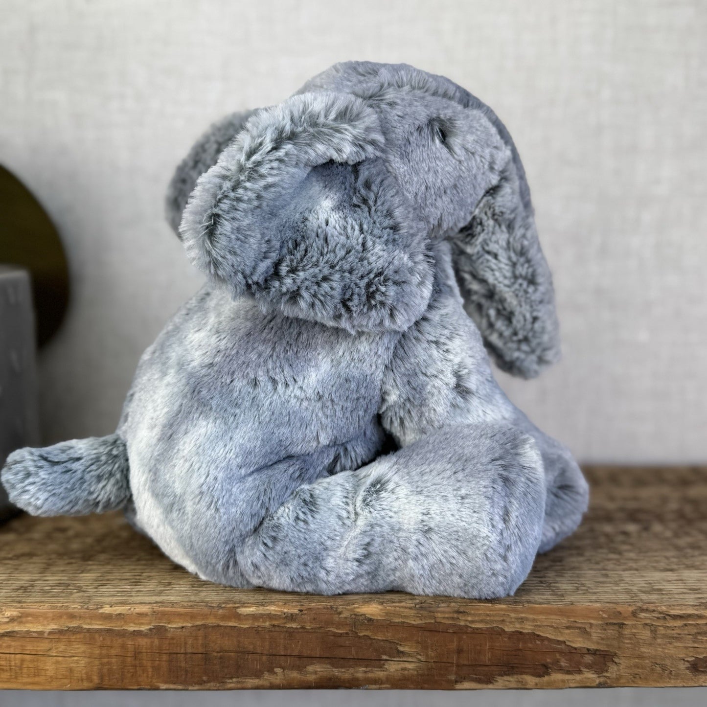 Jellycat Medium Elly Elephant - Grey/Silver Mix Elephant Beanie Soft 8” (#2)