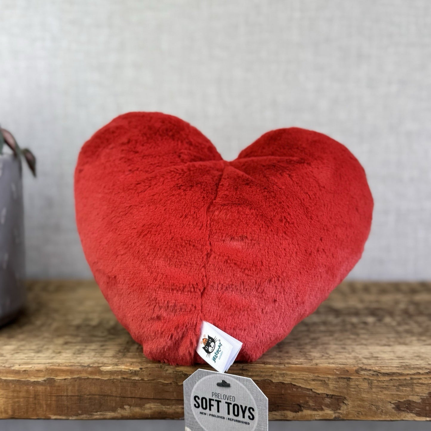 Jellycat Amuseable Red Heart - Larger Heart Beanie Plush Valentine 8"