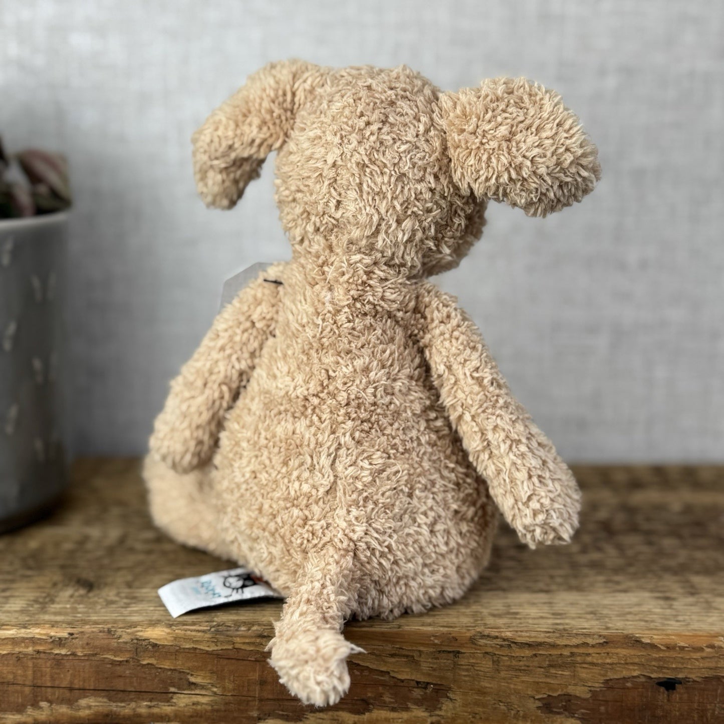 Jellycat Chouchou Puppy Dog - Beige/Light Brown Beanbag Soft Toy Retired 10"