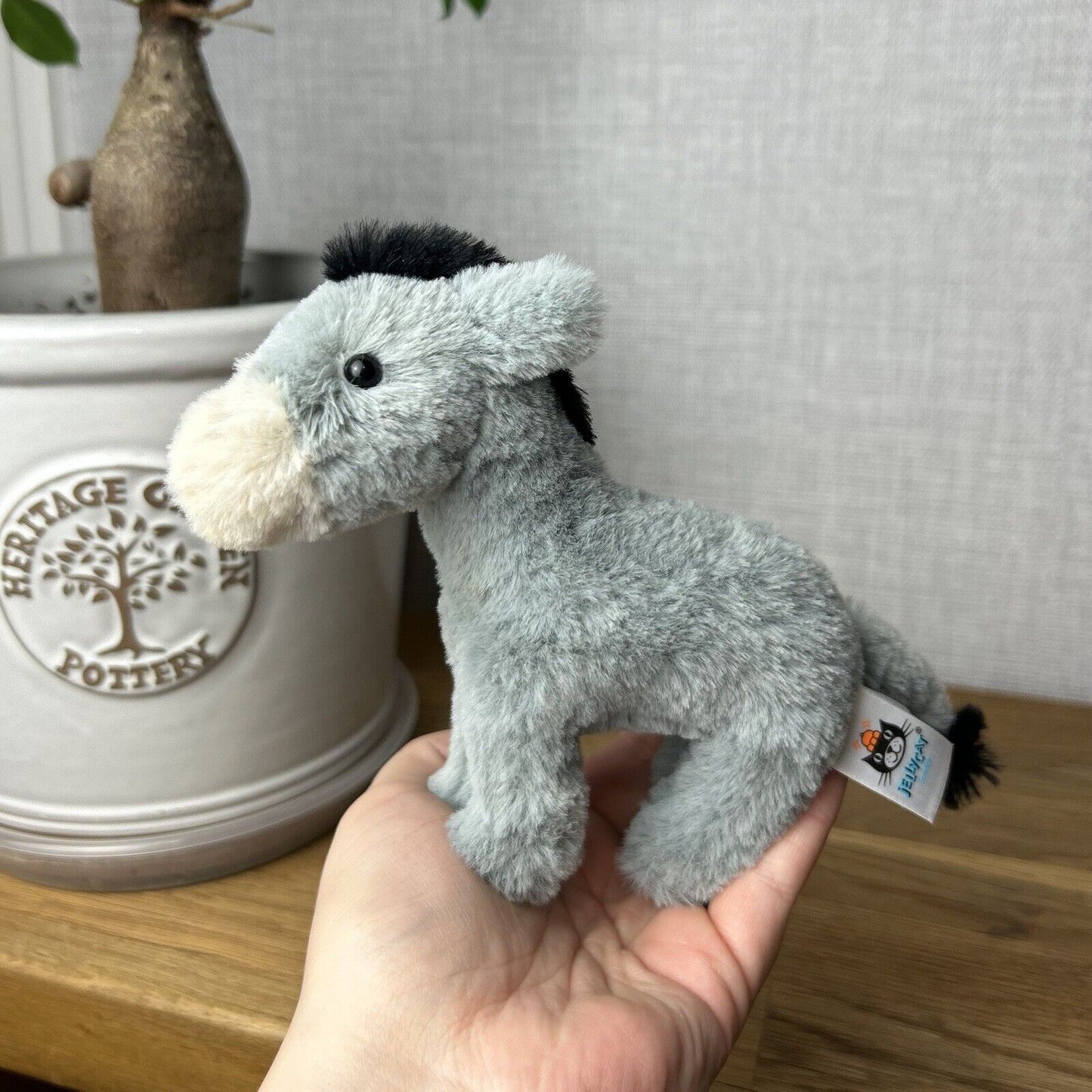 Jellycat Diddle Donkey - Jellycat Diddle - Tiny Donkey Jellycat - Tiny (m)