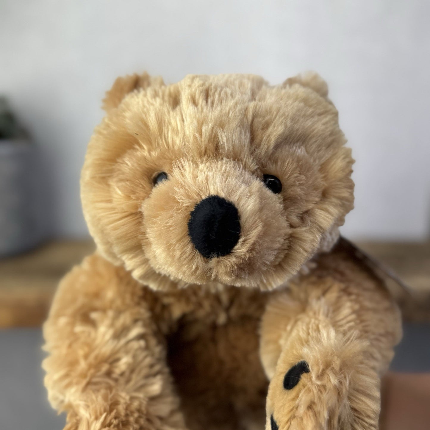Barbara Bukowsk Vintage Floppy Bear - Golden Bear Beanie Large Rare Plush 15”