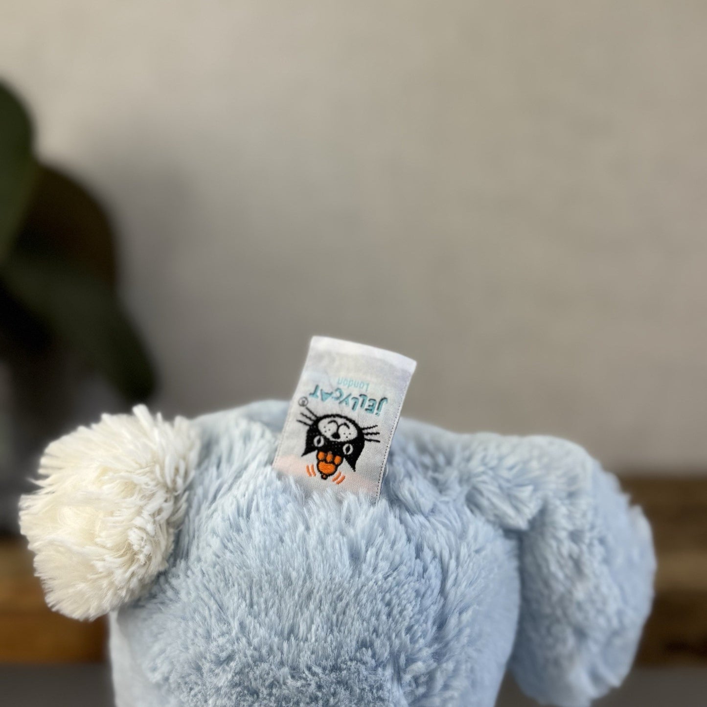 Jellycat Medium Bashful Blue Bunny - Baby Blue Rabbit Beanie Medium 12" (#2)