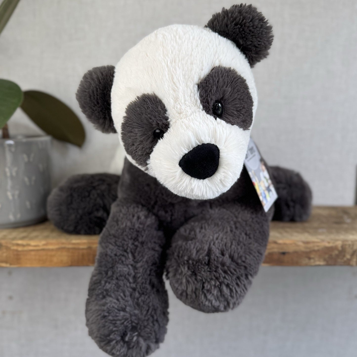 Jellycat Large Huggady Panda - Big Floppy Panda Beanie Rare/Retired 26"