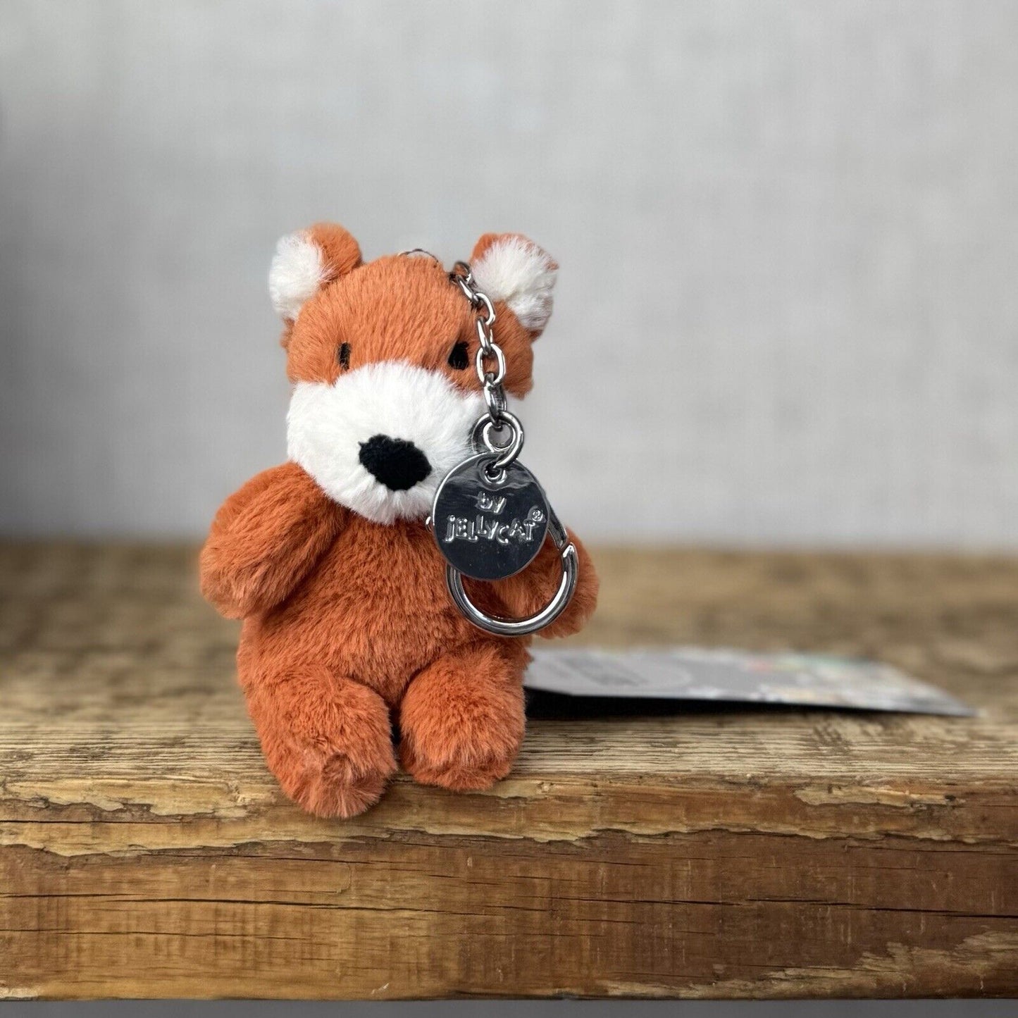 Jellycat Bashful Fox Bag Charm - Rare Tiny Fox Keyring Retired Collectible