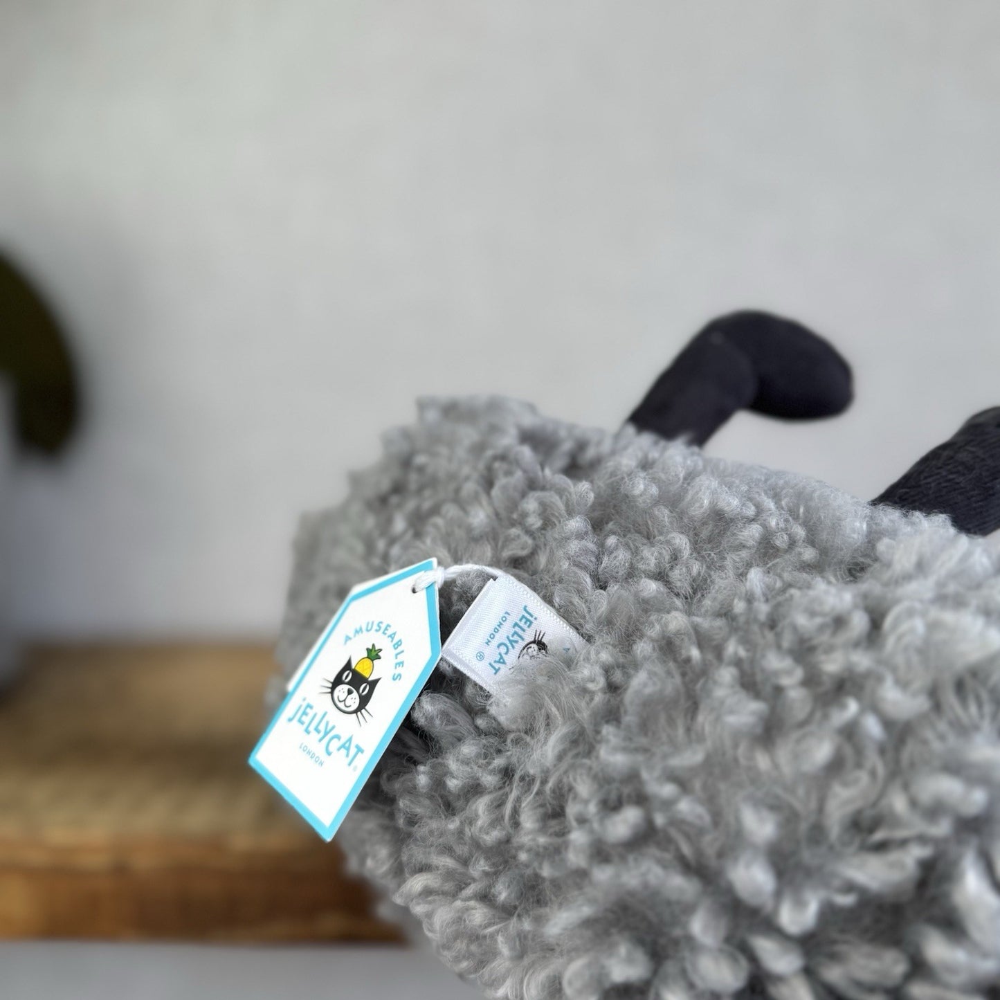 Jellycat Amuseable Storm Cloud - Grey Grumpy Cloud Plush Beanie NWT 10"