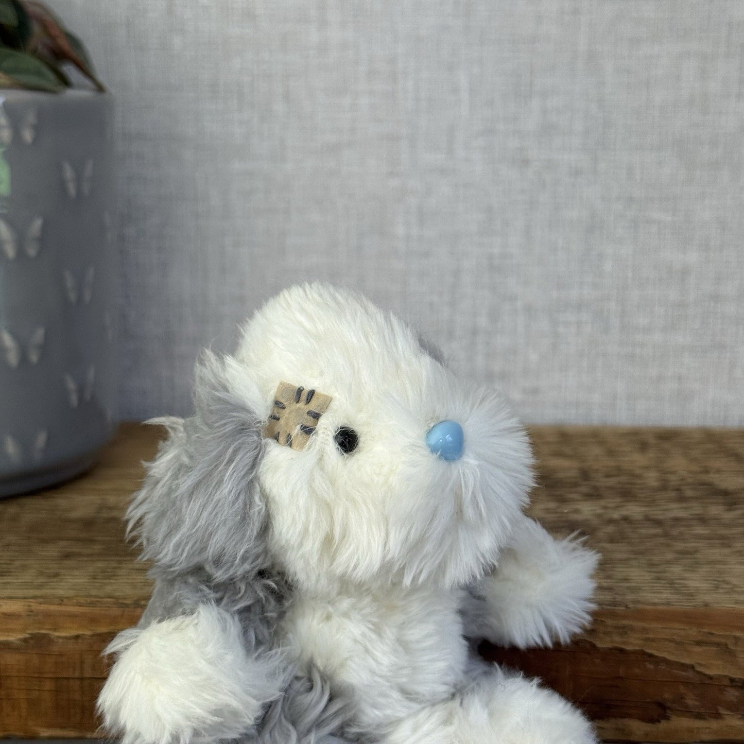 Blue Nose Friends Fluffy The Sheepdog - Mini Fluffy Dog Beanie Pal New 5”