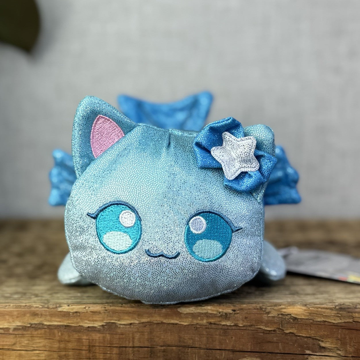 Aphmau MeeMeows - Mermaid Cat Blue Sparkly Kitty - Pocket Money Pal Small Cat 5"