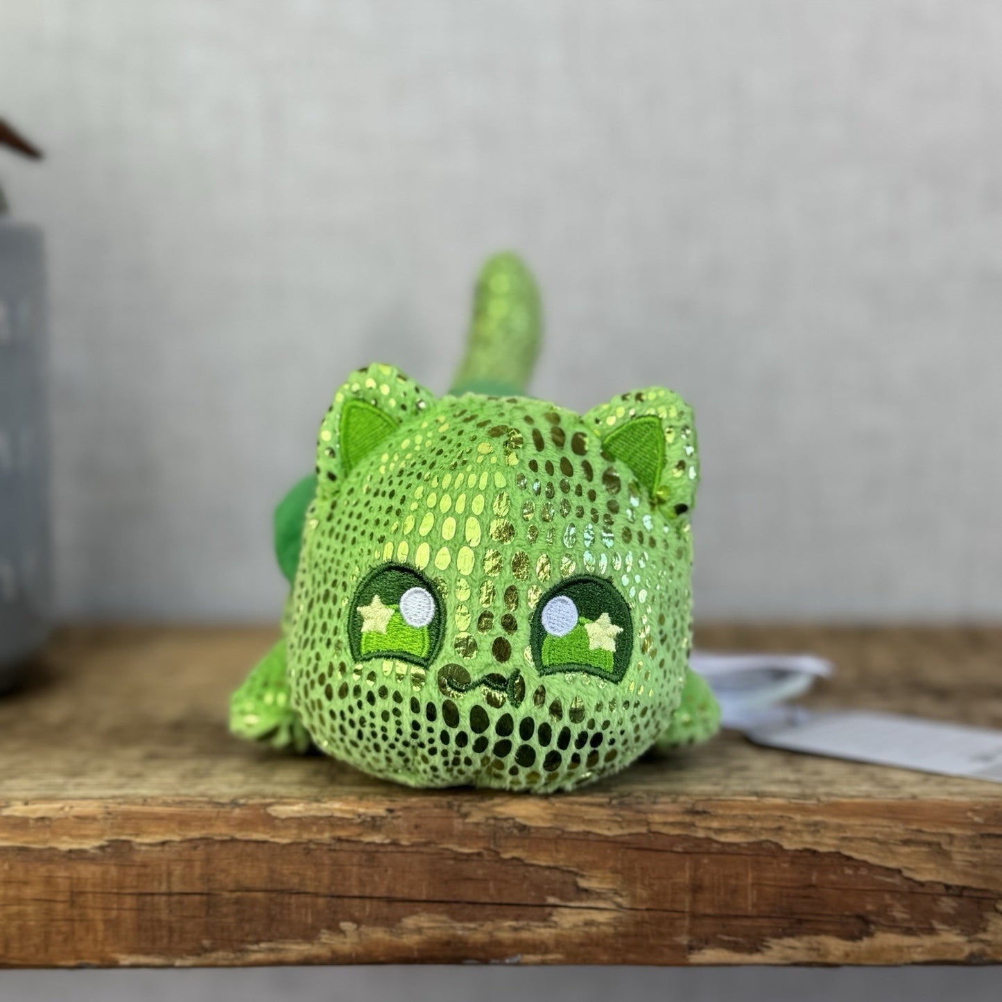 Aphmau MeeMeows - Turtle Plush Green Sparkly Sea Cat Collectible 5"