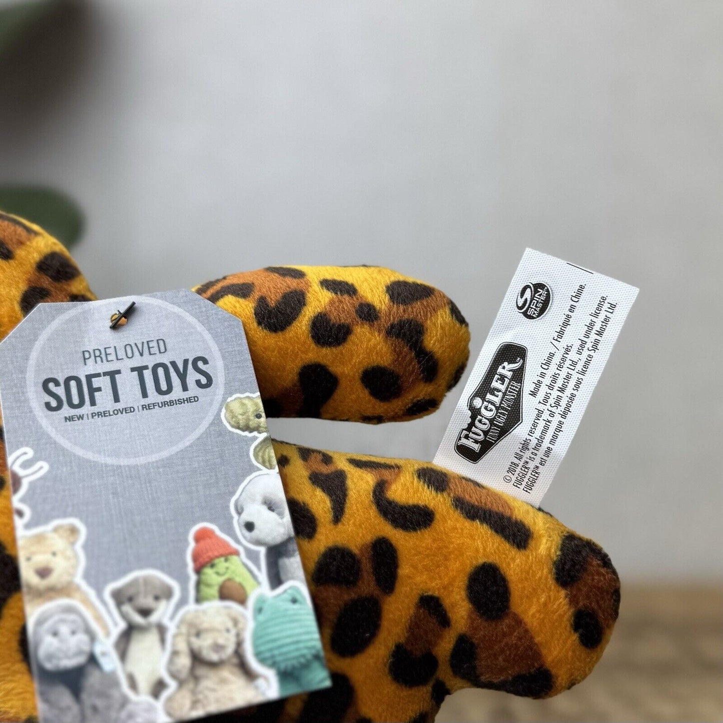 Fuggler Indecisive Monster - Leopard Print Fuggler Button Eyes Fun Ugly Monster