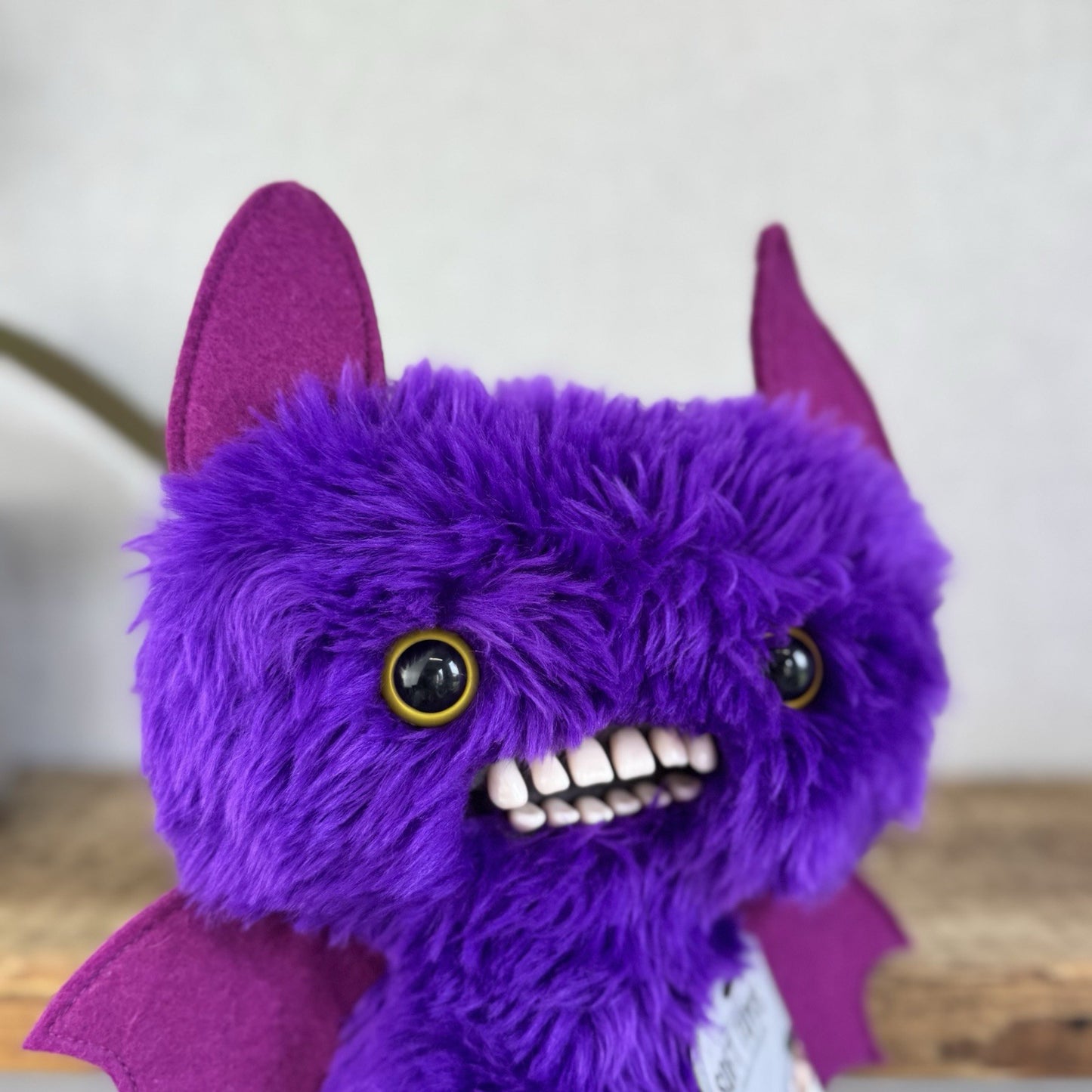 Fuggler - Count Fuggula Purple Fluffy Bat Funny Ugly Monster Rare Collectible