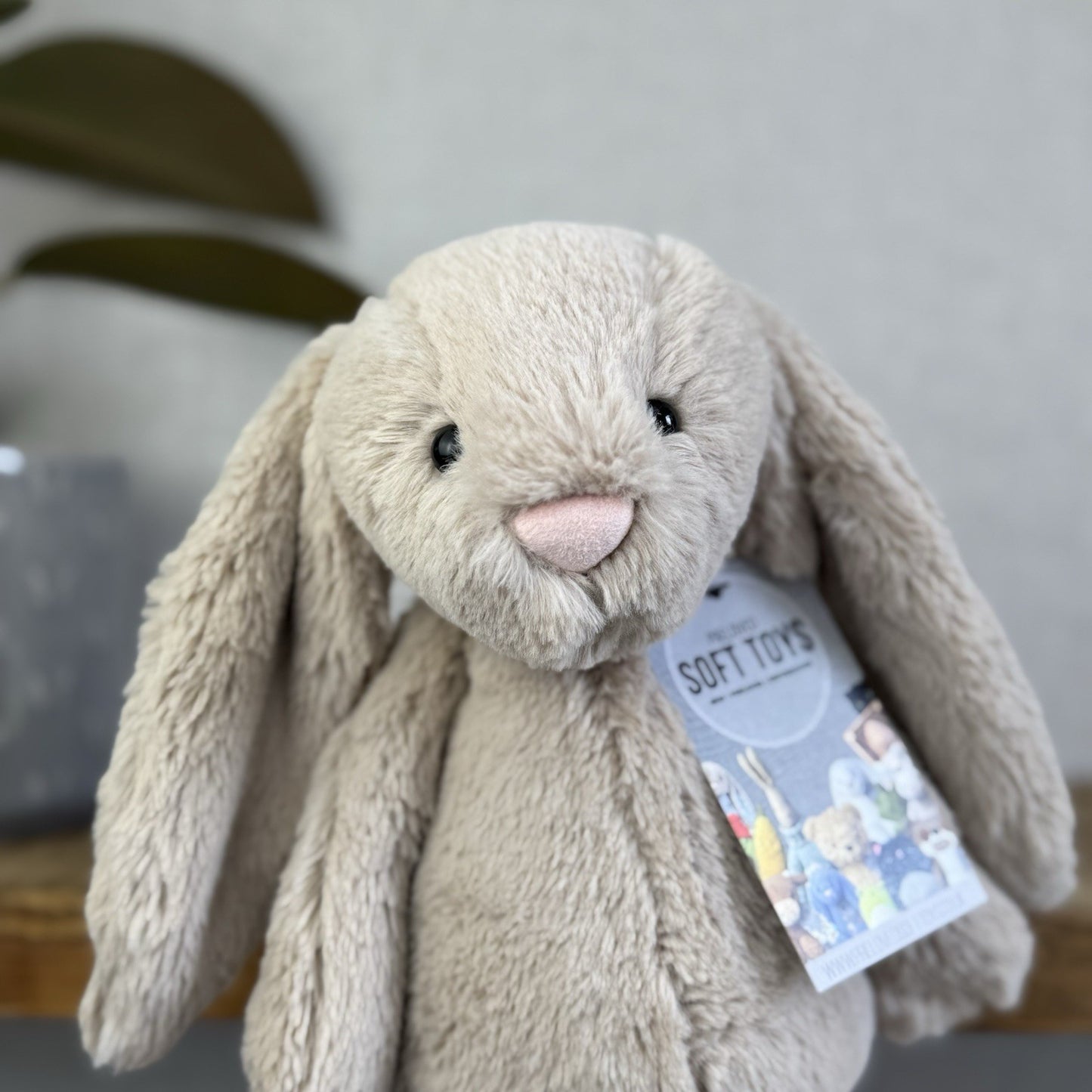Jellycat Medium Bashful Beige Bunny - Light Brown Bunny Soft Toy Beanie 12” NWOT