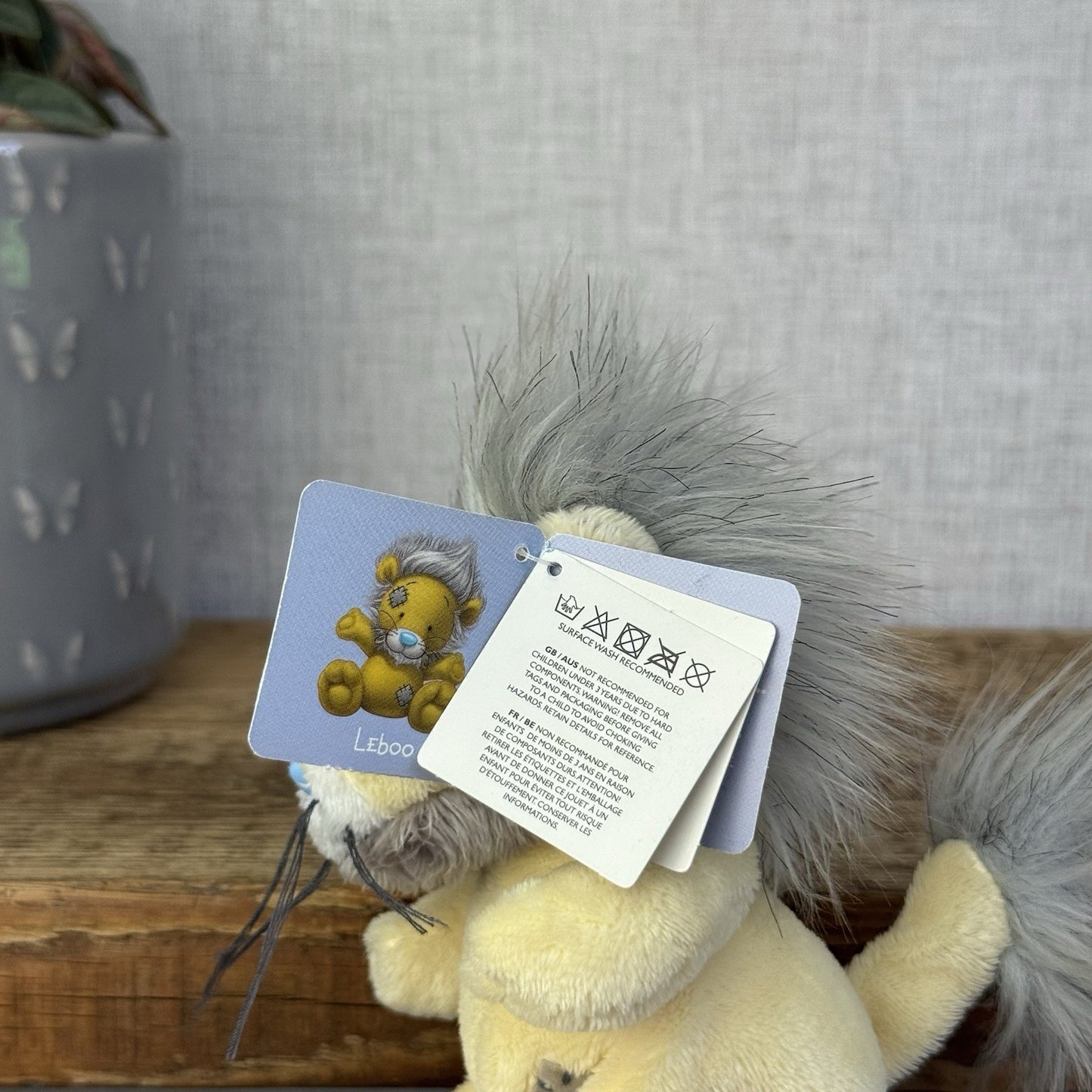 Blue Nose Friends Leboo The Masai Lion - Yellow Mini Lion With Tags Beanie 5”