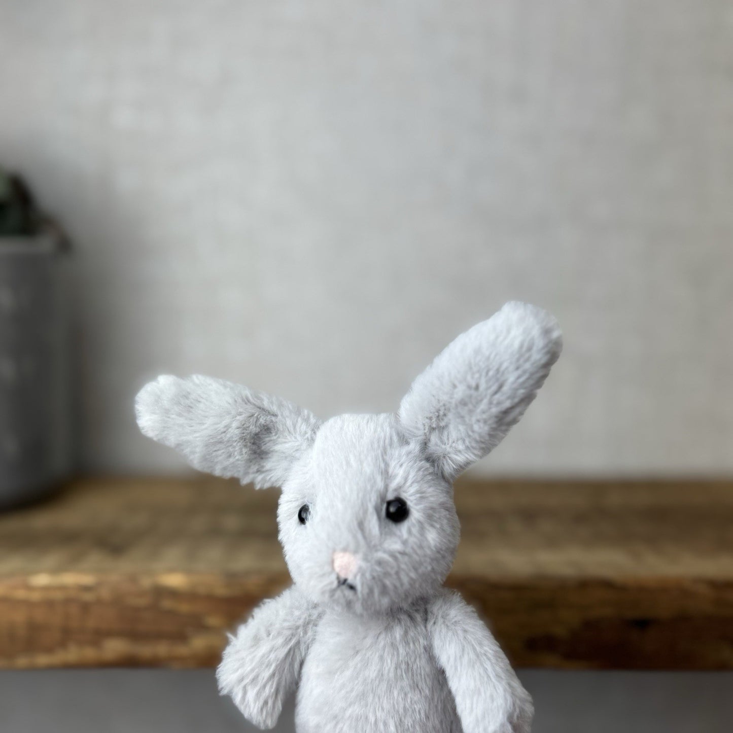 Jellycat Tiny Fluffy Silver Bunny - Tiny Fluffy Bunny Selfridges Exclusive 5”