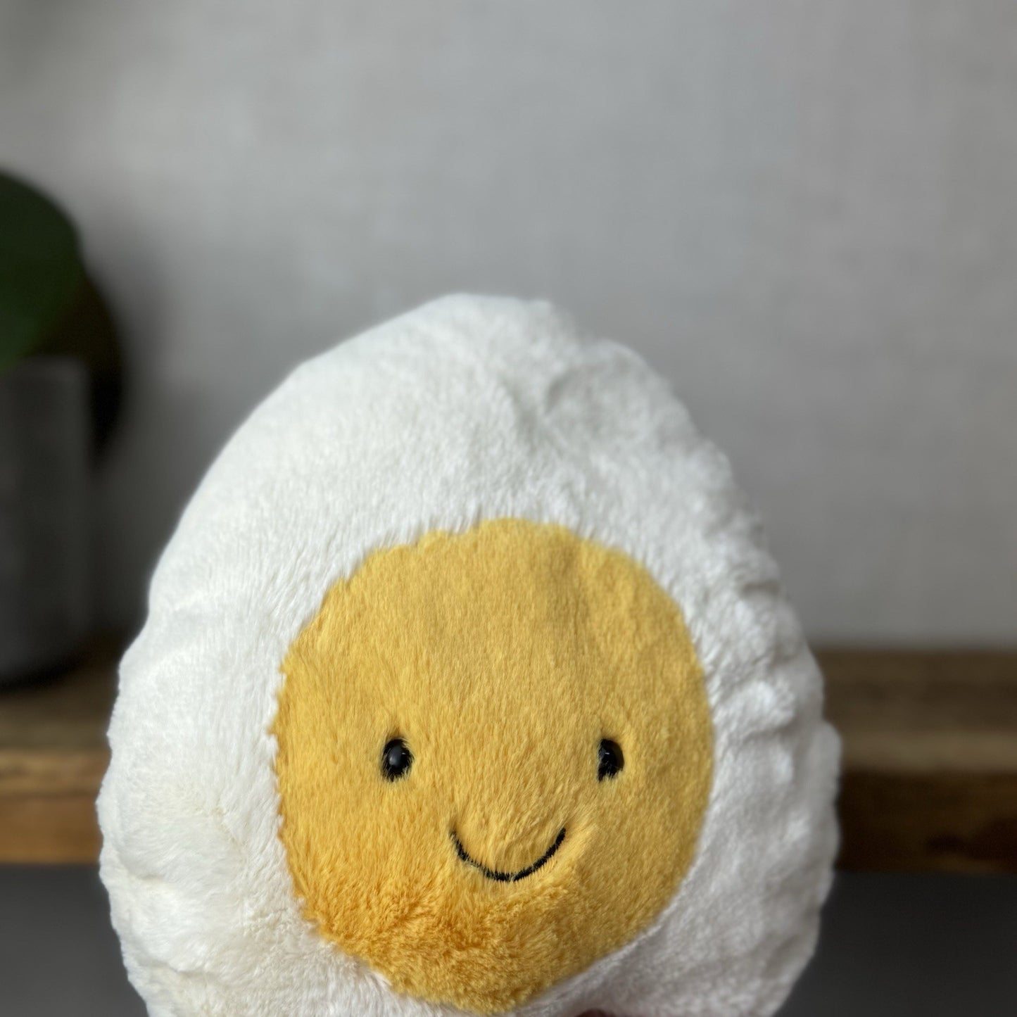 Jellycat Large Amuseable Egg - Large Smiling Egg Plush Beanie Retired 10"