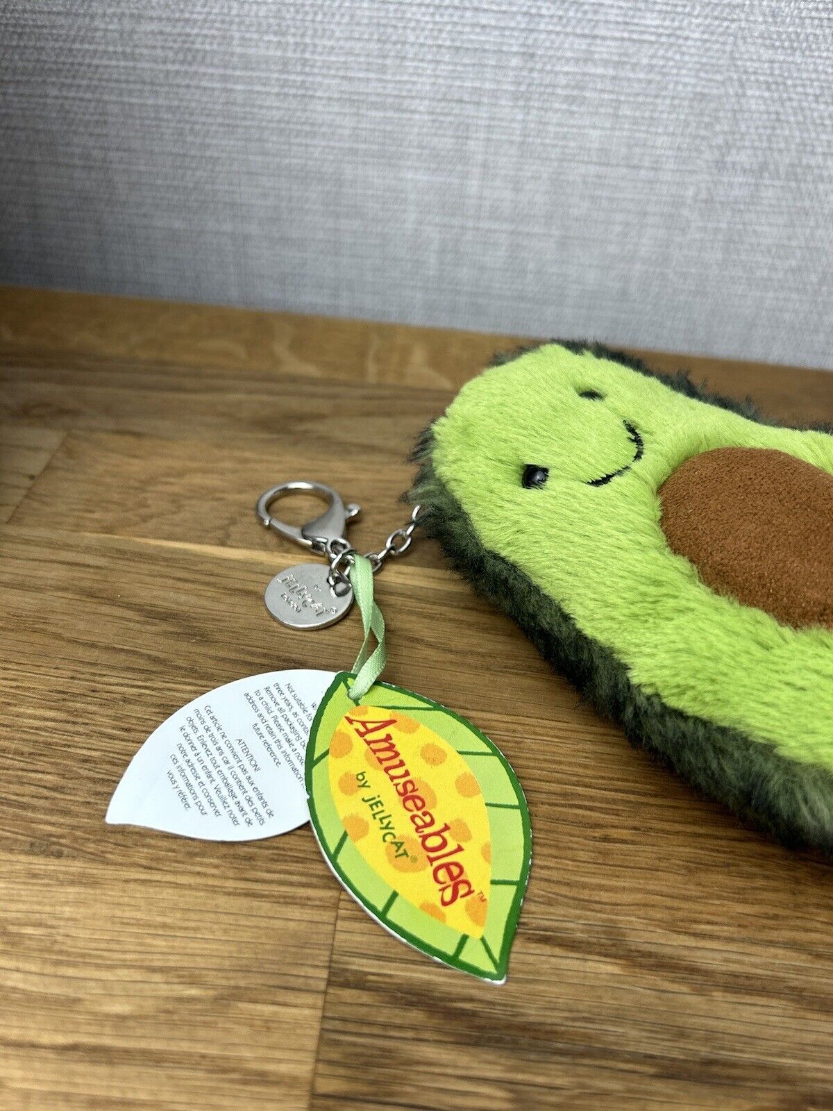 Jellycat Avacado Bag Charm - Jellycat Amusable Bag Charm - Jellycat Keyring