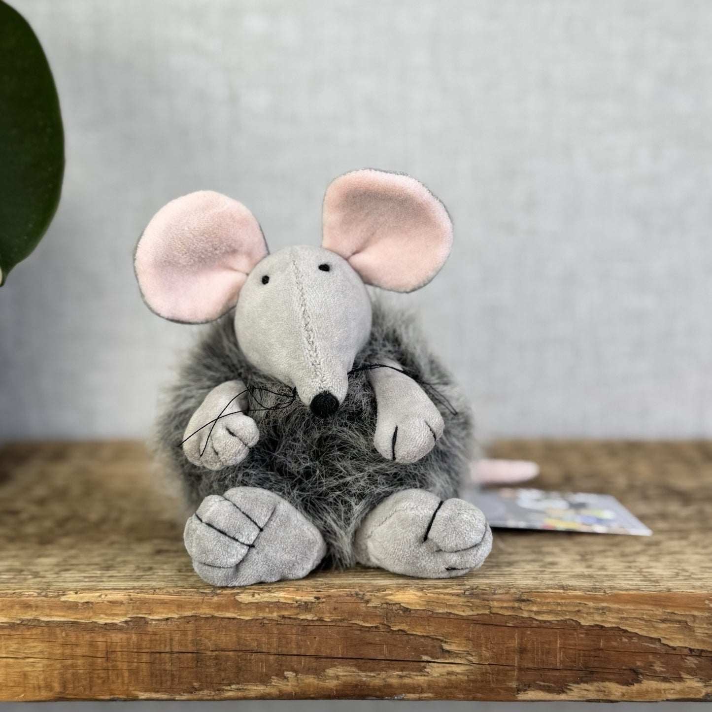 Jellycat Puffball Mouse - Fluffy Grey Ball Mouse Soft Toy Vintage Retired 5"