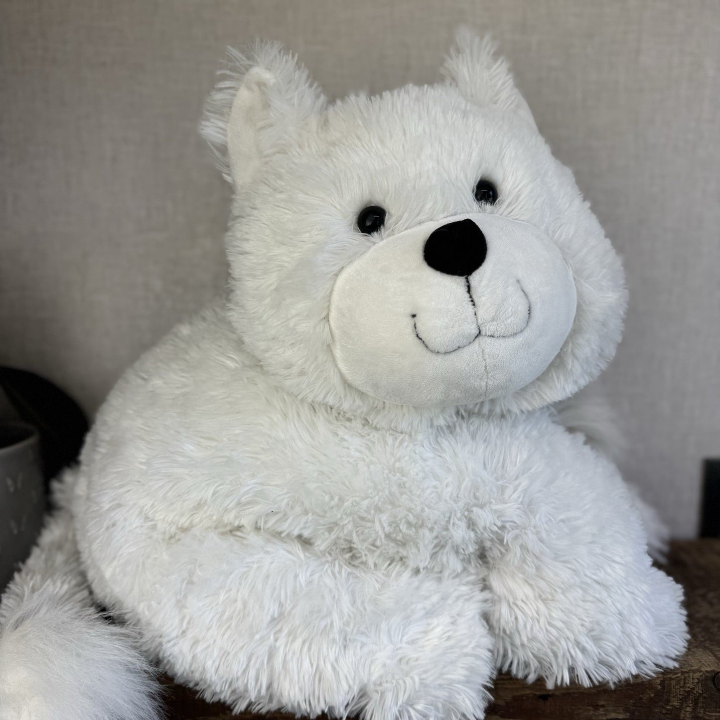 Huge Truffles White Cat - Little White Company/Jellycat Collab Large Cushion Cat