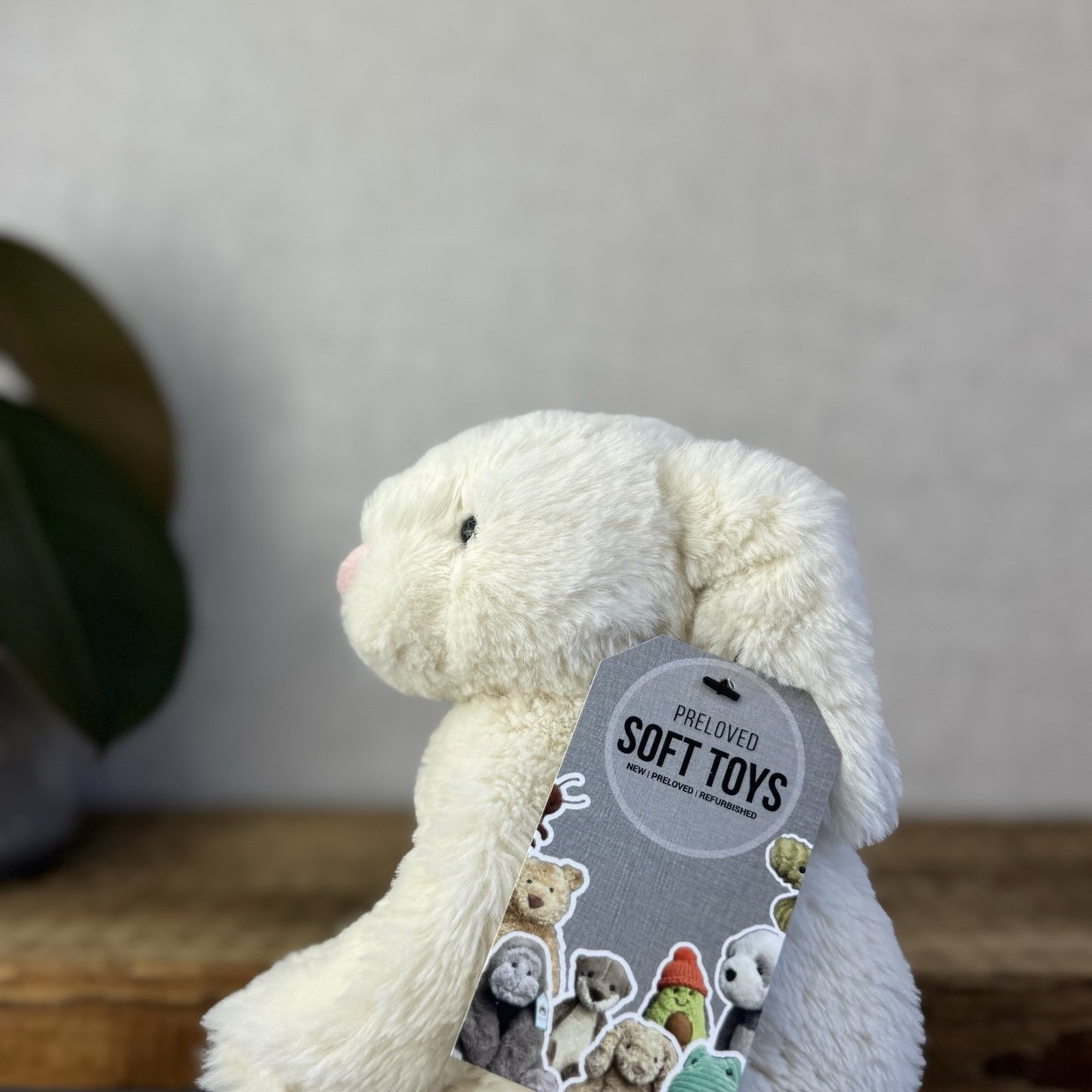 Jellycat Small Riley Bunny - Cream Lop Ear Bunny Rabbit Soft Toy Retired 7”