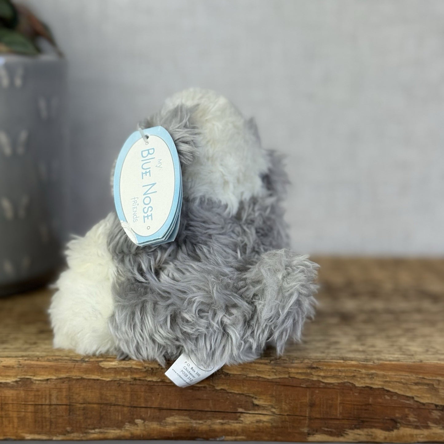 Blue Nose Friends Fluffy The Sheepdog - Mini Fluffy Dog Beanie Pal New 5”