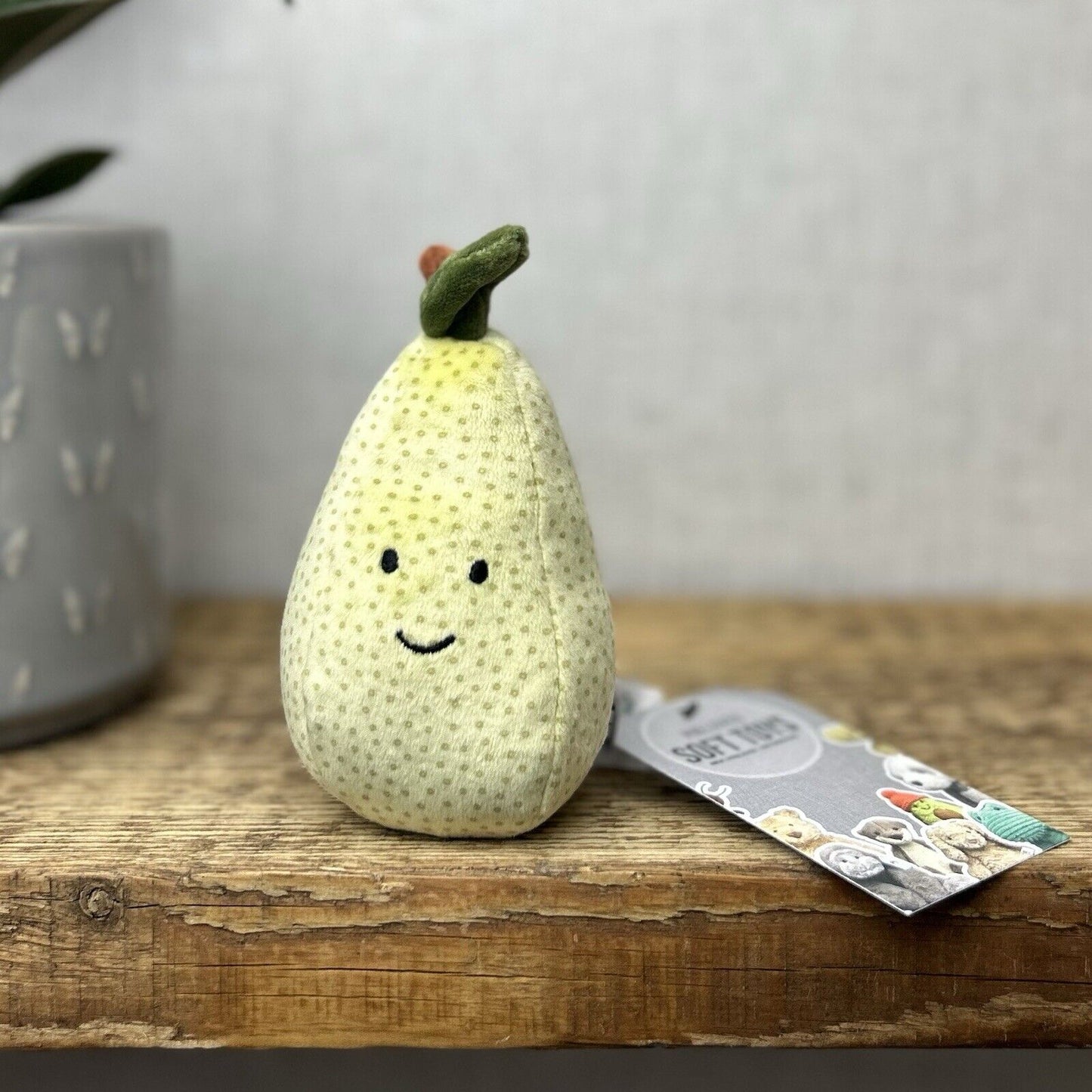 Jellycat Fabulous Fruit Pear - Small Pear Play Food - Pear Plush Soft Toy 5"