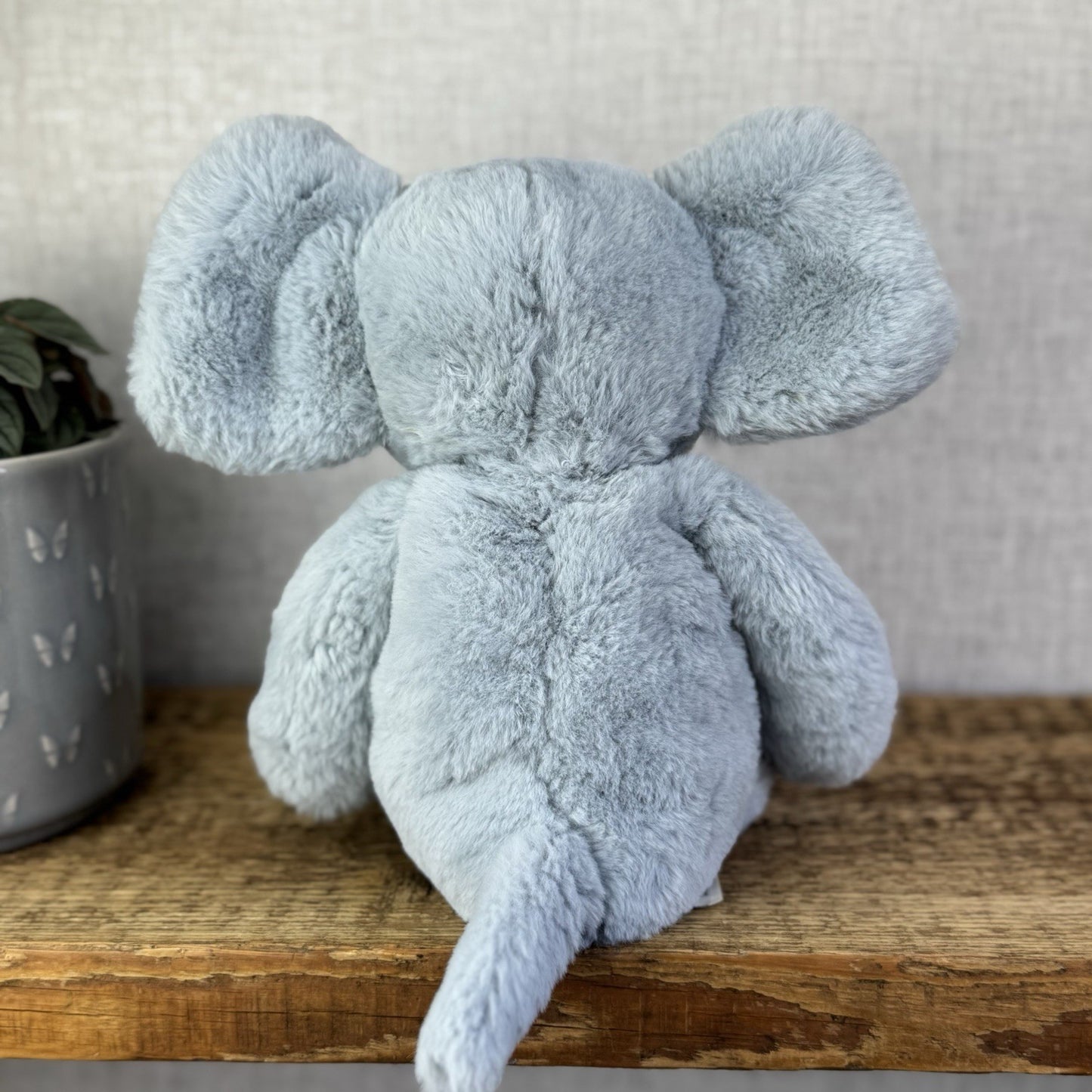 Jellycat Medium Snugglet Bobbie Elephant - Blue Super Soft Retired Elephant 14”
