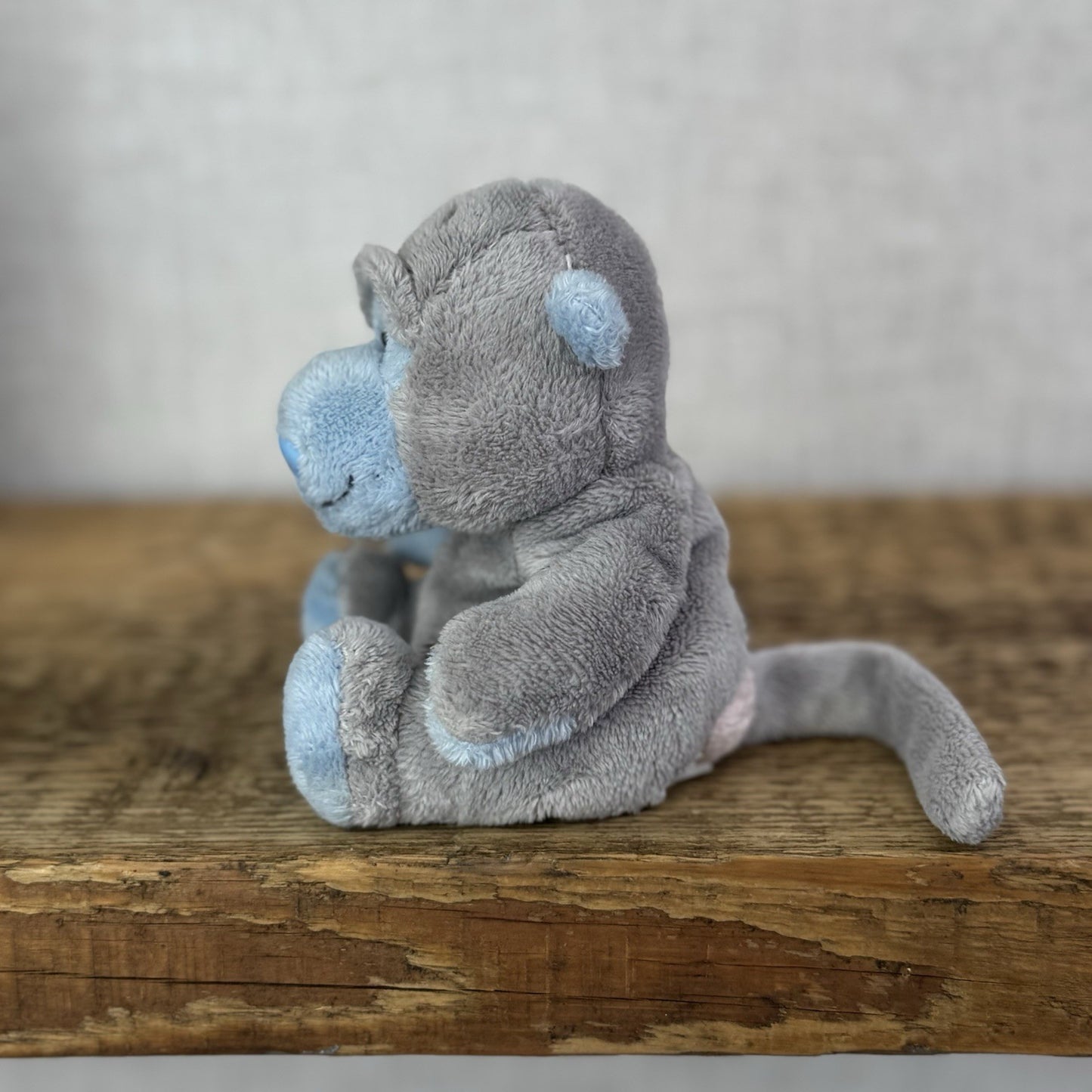 Blue Nose Friends Giggles Gibbon - Mini Monkey Soft Toy Grey Carte Blanche