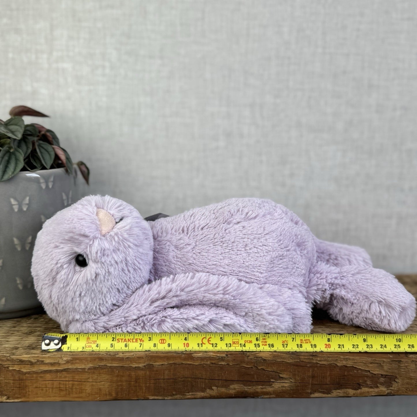 Jellycat Medium Bashful Hyacinth Bunny - Lilac Purple Bunny Rabbit 12”