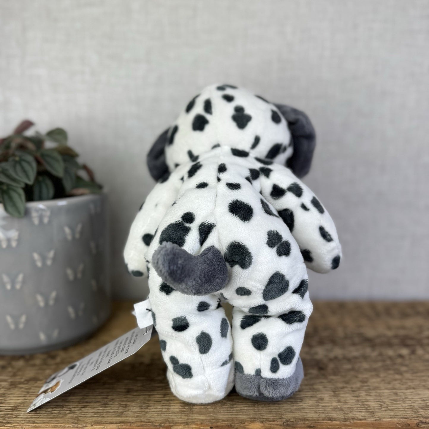 Blue Nose Friends Floppy Friends Splodge - Beanbag Puppy Dog Grey/White 11"