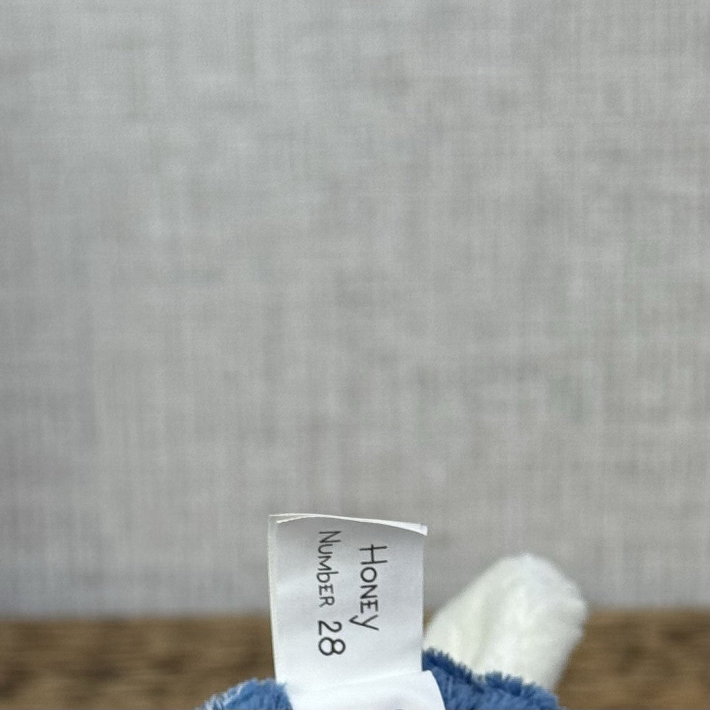 Blue Nose Friends Honey #28 - Mini Blue Bumble Bee Collectible Beanie Plush 5"