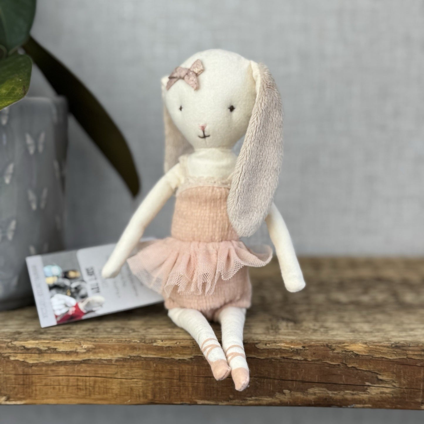 Maileg Dancing Ballerina Bunny Retired 2018 (No Tube) Retired Magnetic Hands 9”