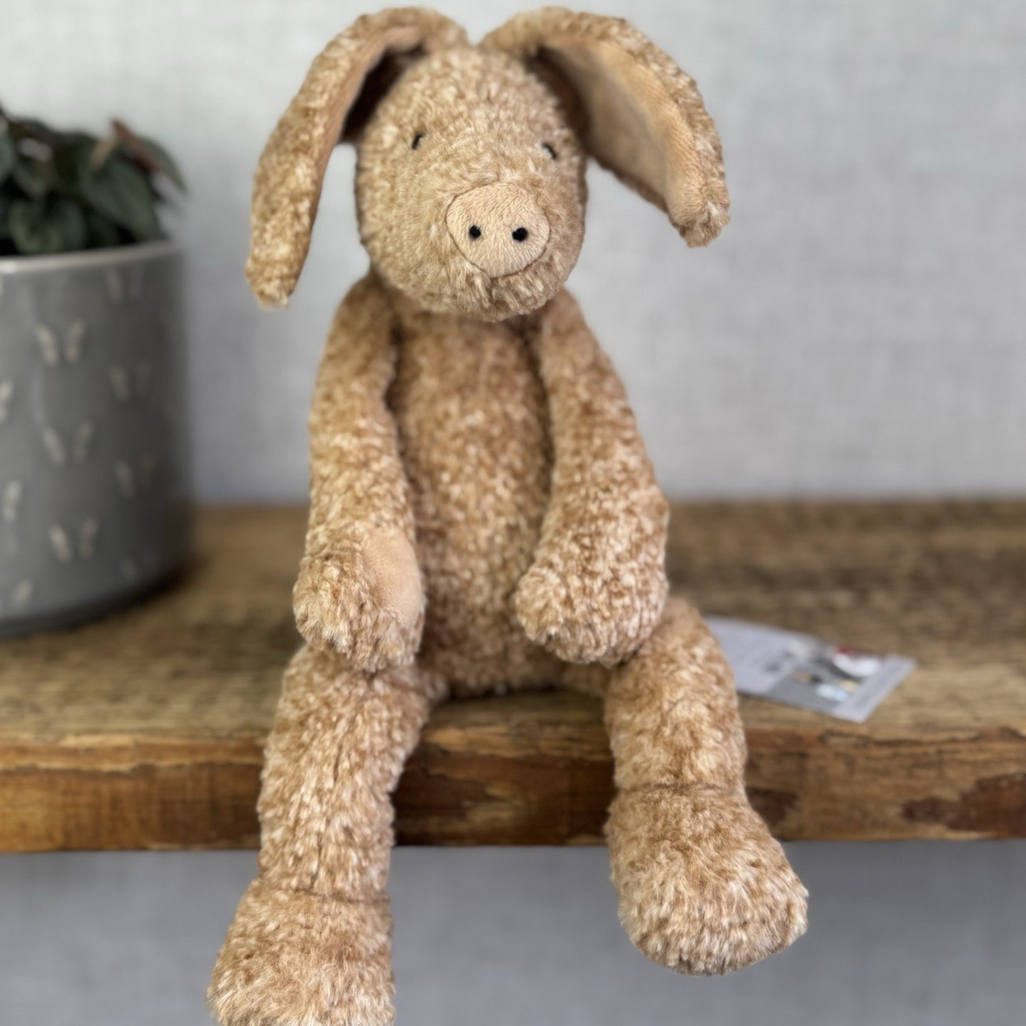 Jellycat Alan Aardvark - Orange/Brown Mix Aardvark Beanie Plush Retired 12"