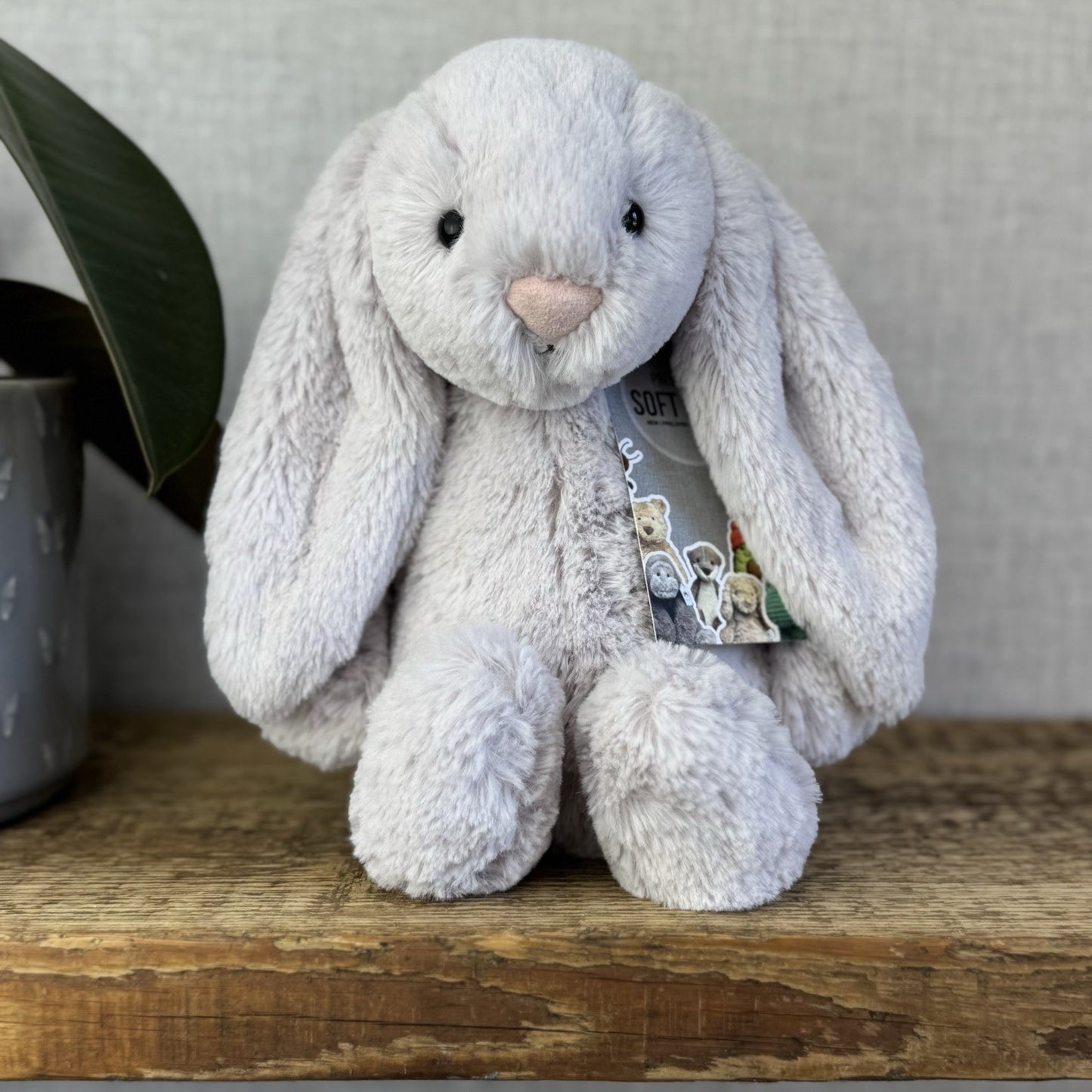 Jellycat Bashful Bunny Lilac - Light Purple Bunny White Tail Rabbit 12” Retired