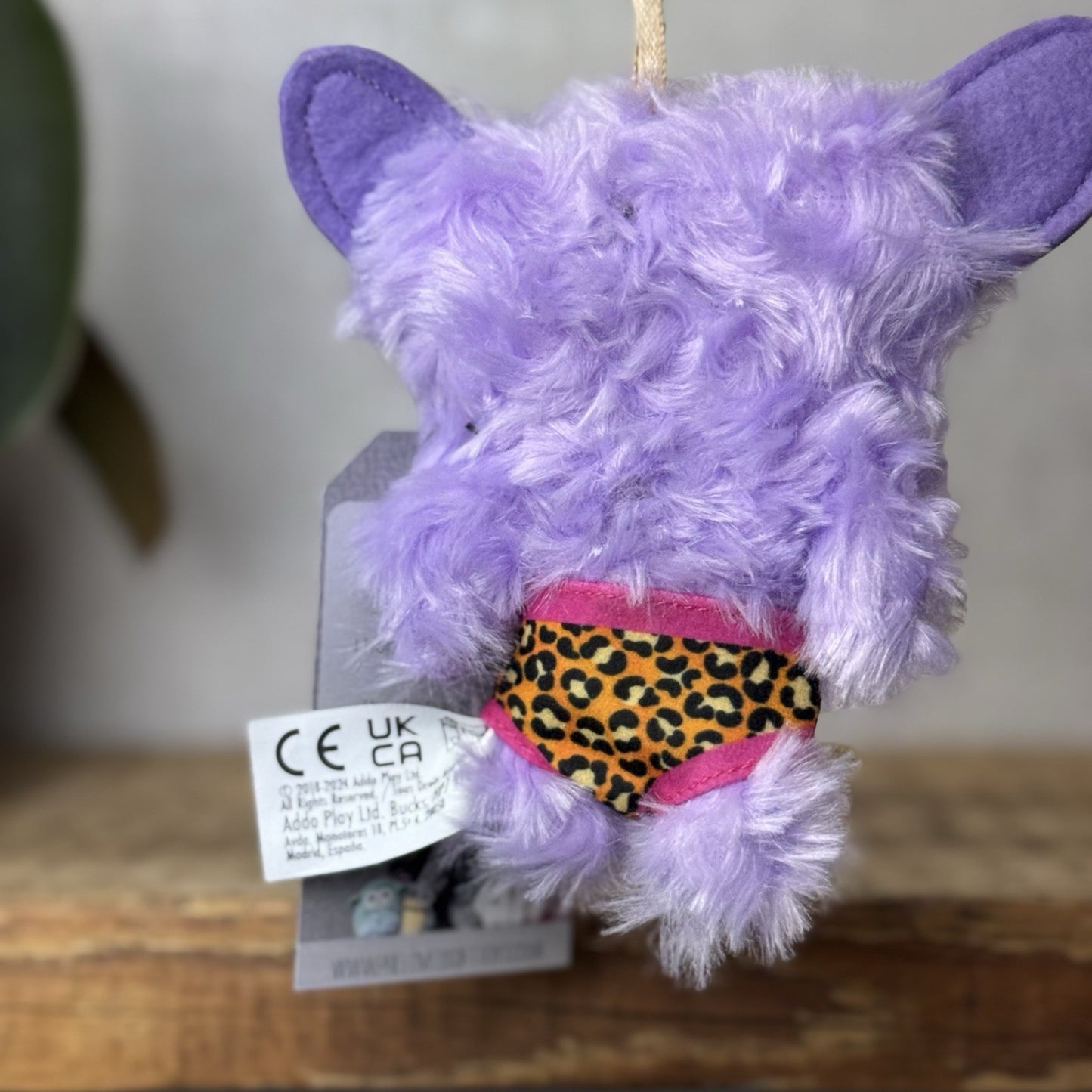 Fuggler Budgie Fuggler Grin Grin Keyring - Lilac Fluffy Fuggler Monster Clip 5”