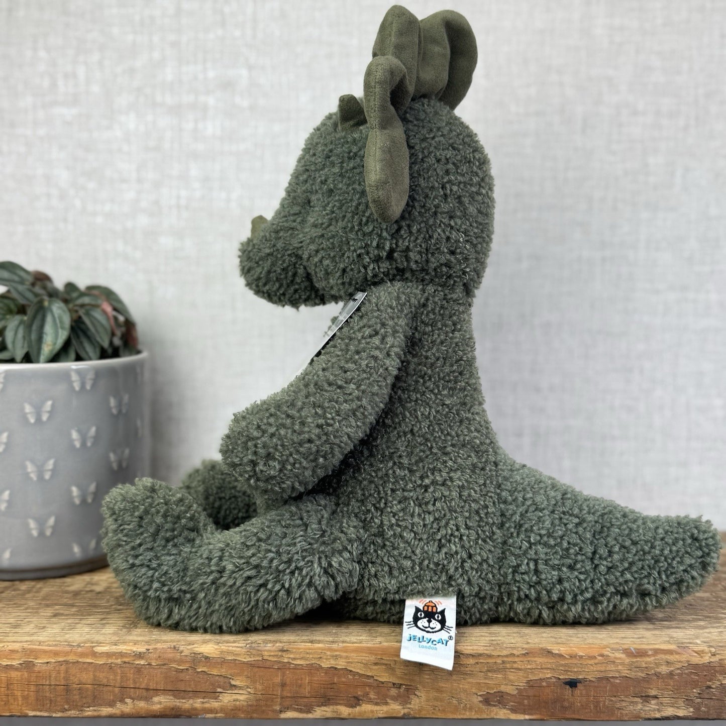 Jellycat Allenby Dinosaur - Little White Company Exclusive Green Dino 14"