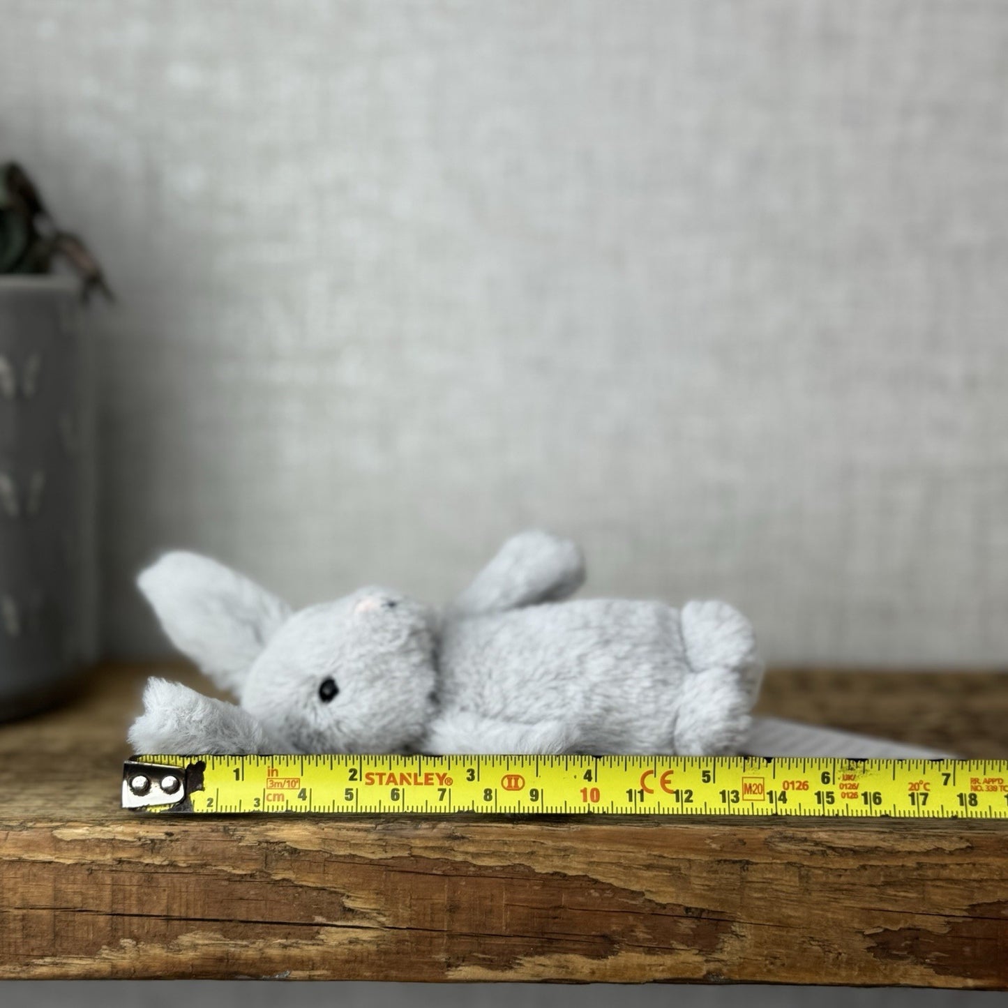 Jellycat Tiny Fluffy Silver Bunny - Tiny Fluffy Bunny Selfridges Exclusive 5”