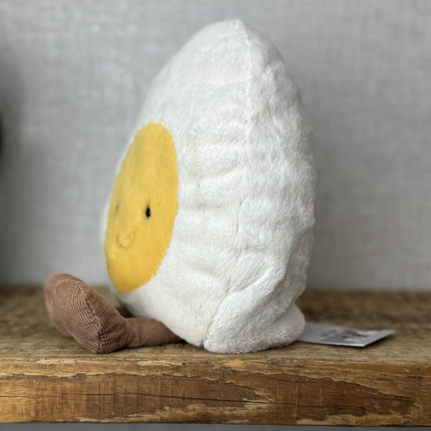 Jellycat Large Amuseable Egg - Large Smiling Egg Plush Beanie Retired 10"