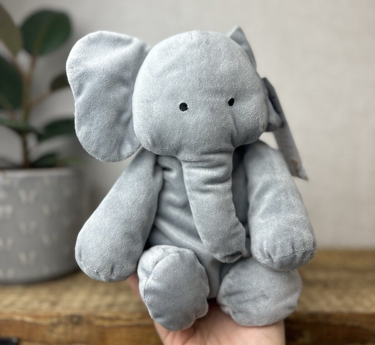 Jellycat Dozydou Elephant - Floppy Grey Elephant Beanie Retired Rare Medium 12"
