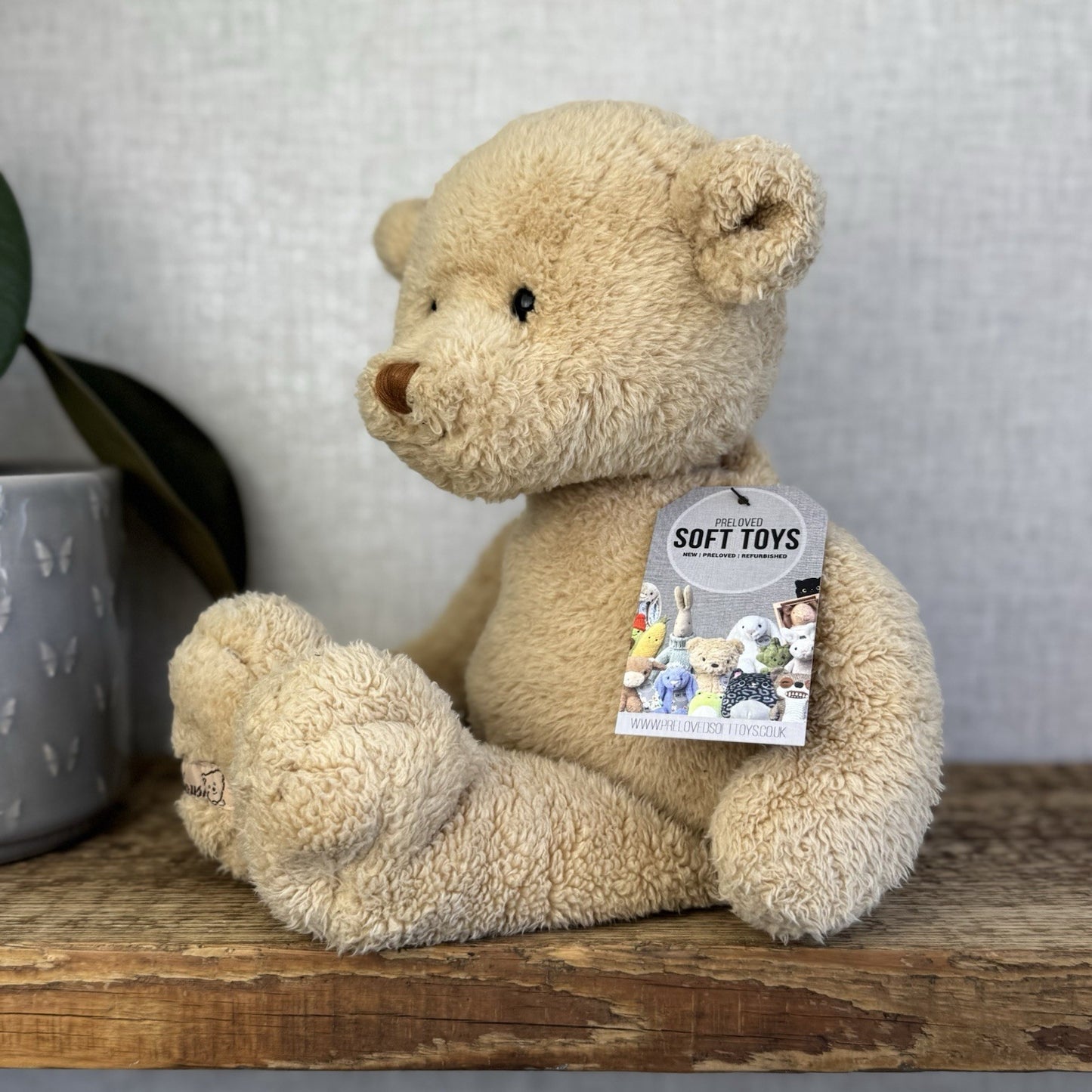 Barbara Bukowski Teddy Bear - Julian Lionheart Honey Beige Beanie Bear Retired
