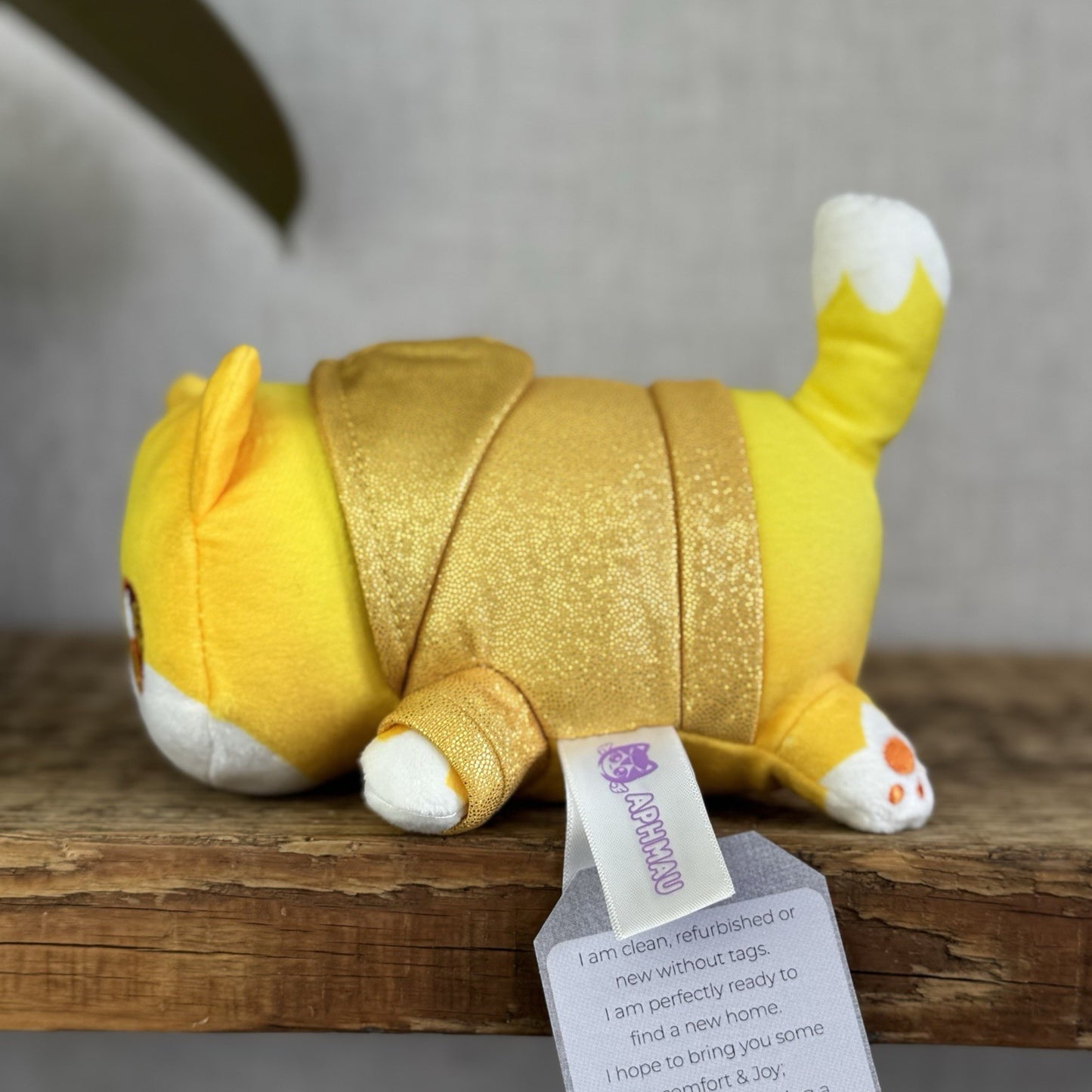 Aphmau MeeMeows - Noi Yellow Cat Glitter Edition Yellow Hooded Cute 6"