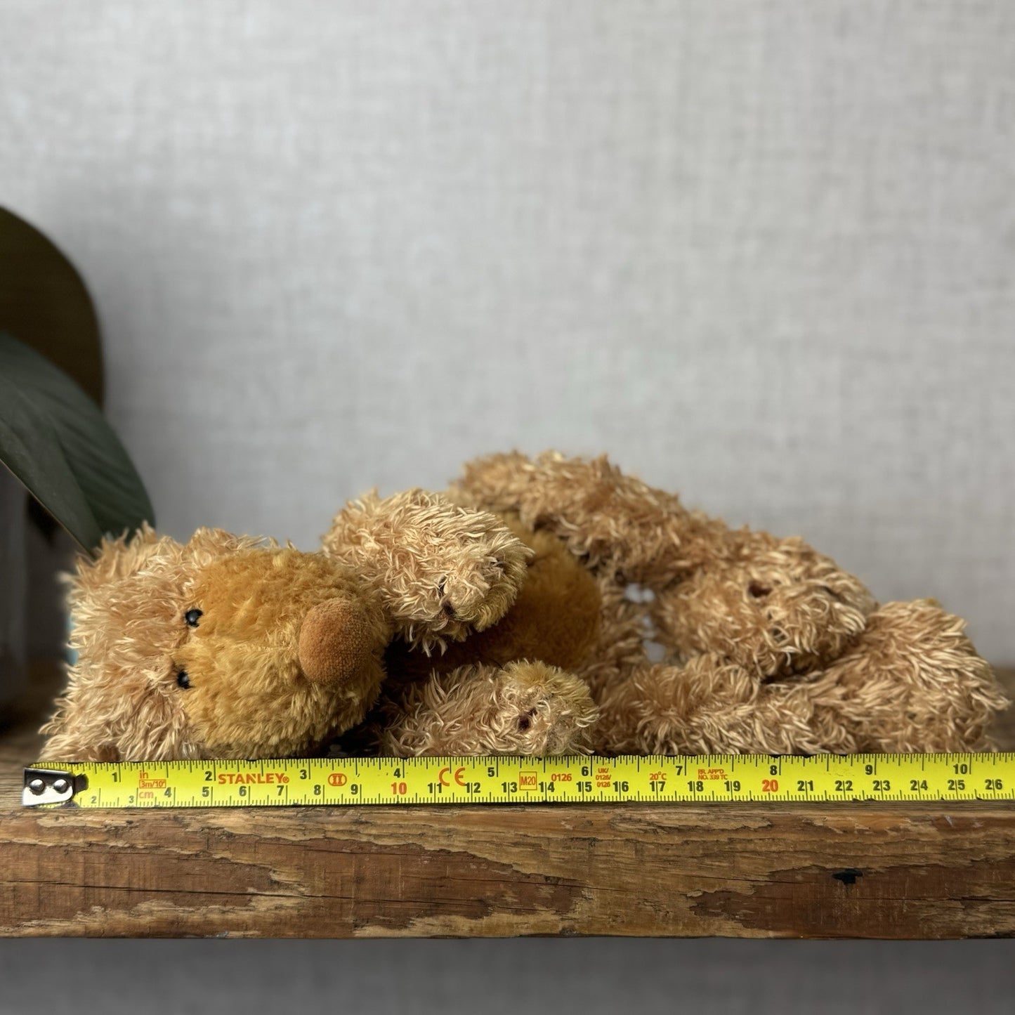 Jellycat Small Paw Paw Bear Golden Bear Beanie Vintage Soft Plush Toy Retired 9"