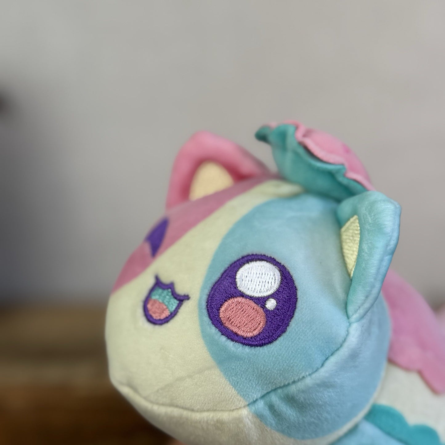 Aphmau MeeMeows - Maccaron Cat - Pink/Blue Kawai Cute Collectible Plush 5"