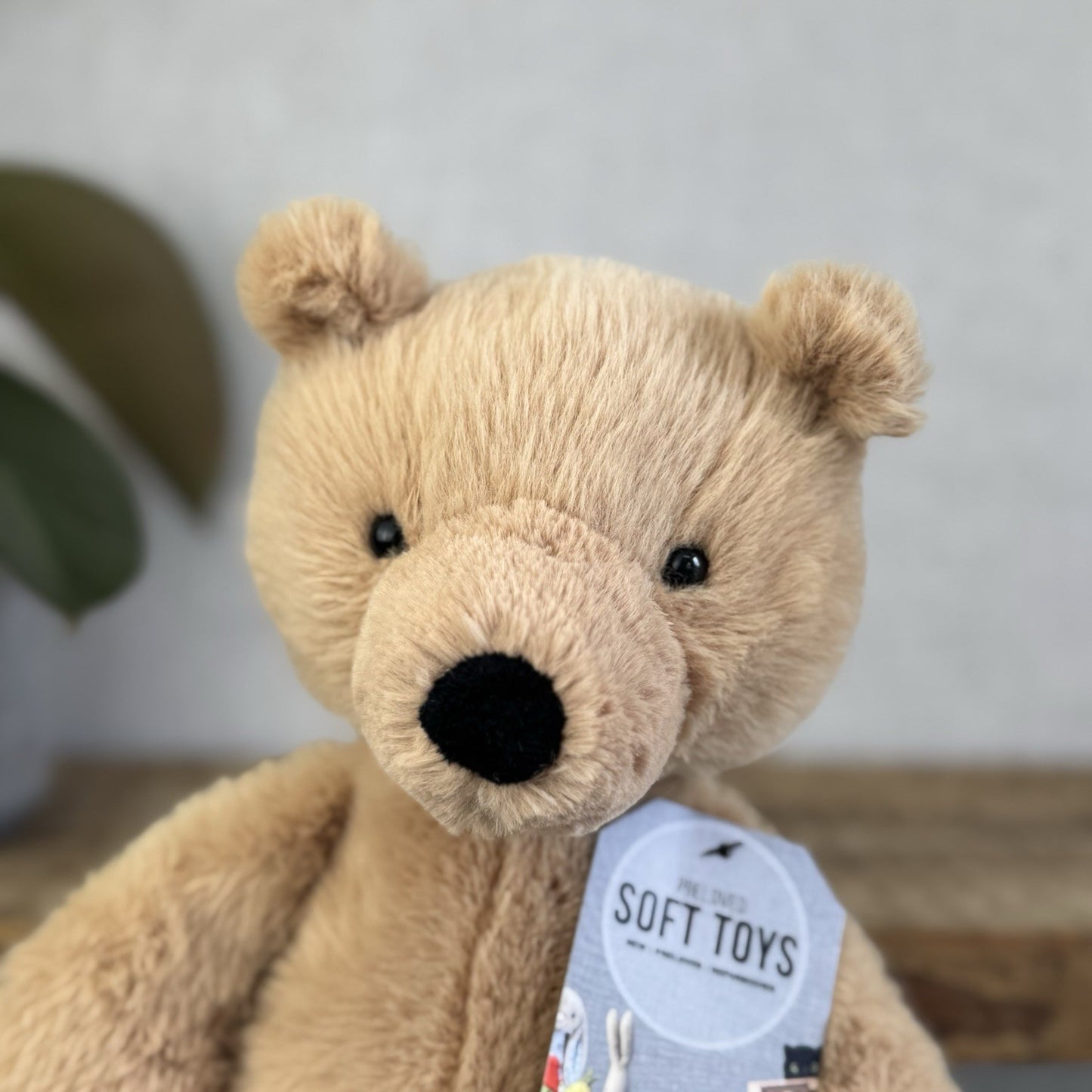 Jellycat Rufus Teddy Bear Plush Soft Toy - Small Fluffy Sitting Bear Beanie 10"