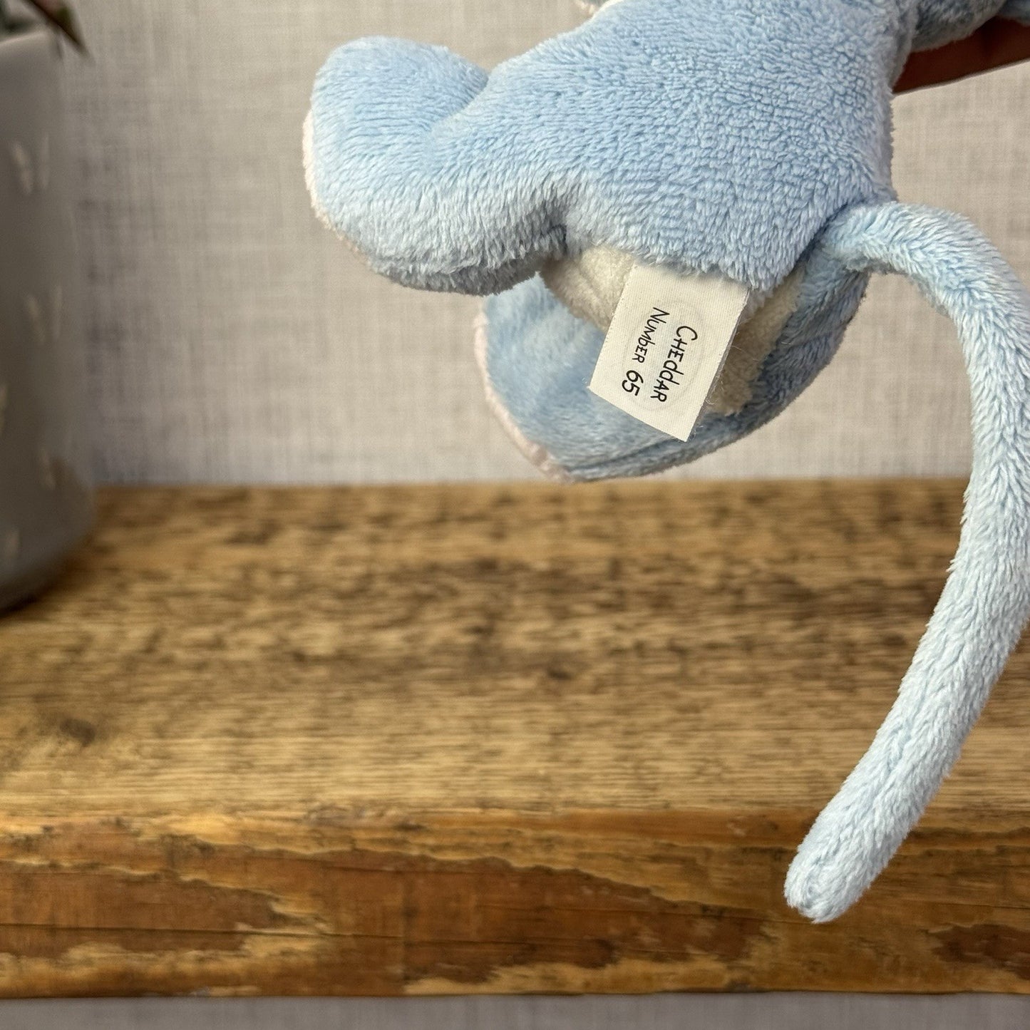 Blue Nose Friends Cheddar #65 - Mini Mouse Soft Toy Beanie Collectible Tags 5"