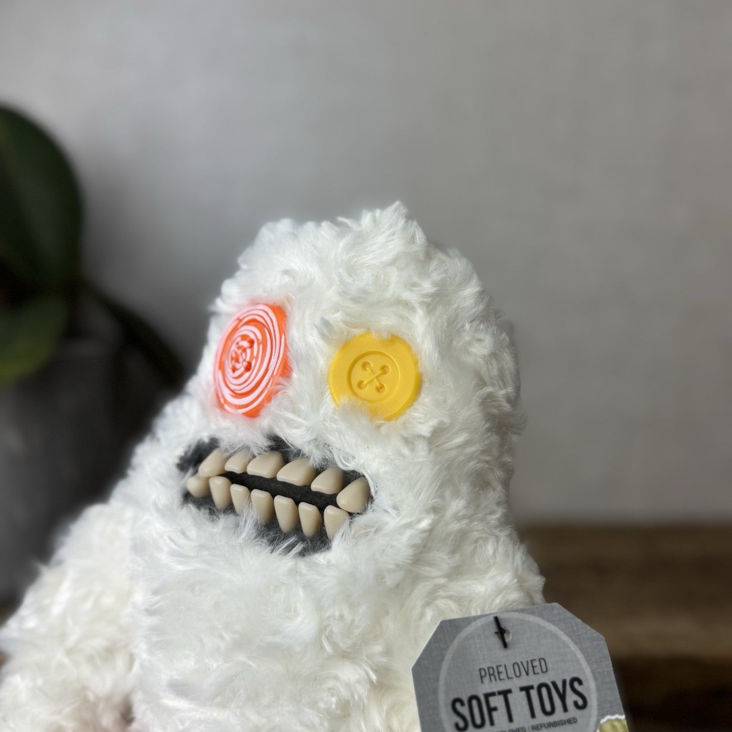 Fuggler Budgie Fuggler - Sasquoosh White Fuggler In Pants Retired Rare Monster