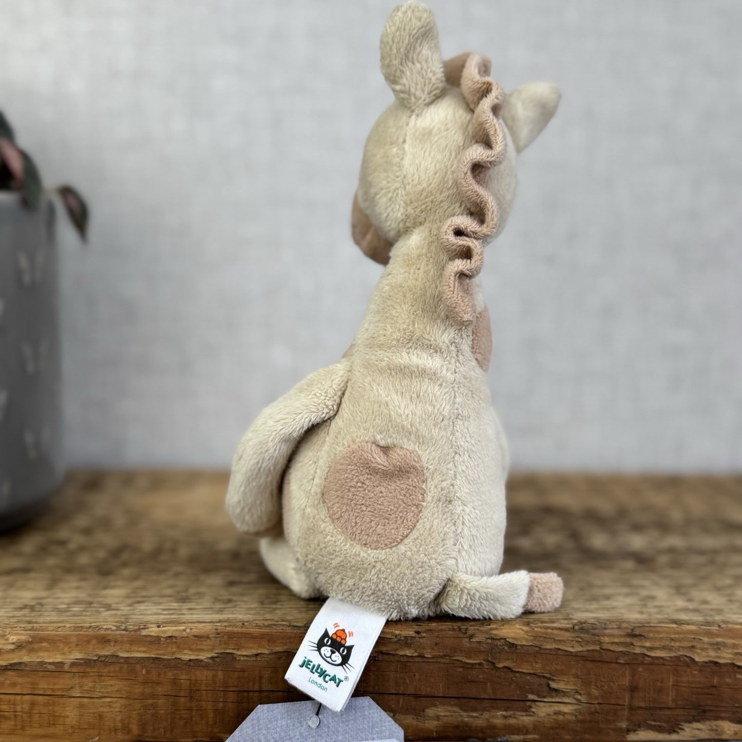 Jellycat Little Gentle Giraffe Rattle - Small Giraffe Rattle Plush Toy 9"