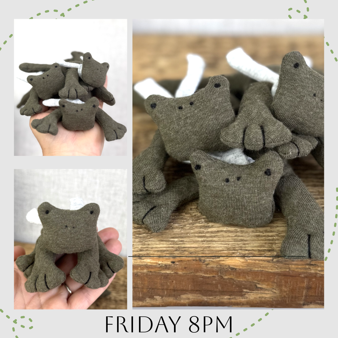 Cozy Critter Olive Frog - Available Friday 4th July