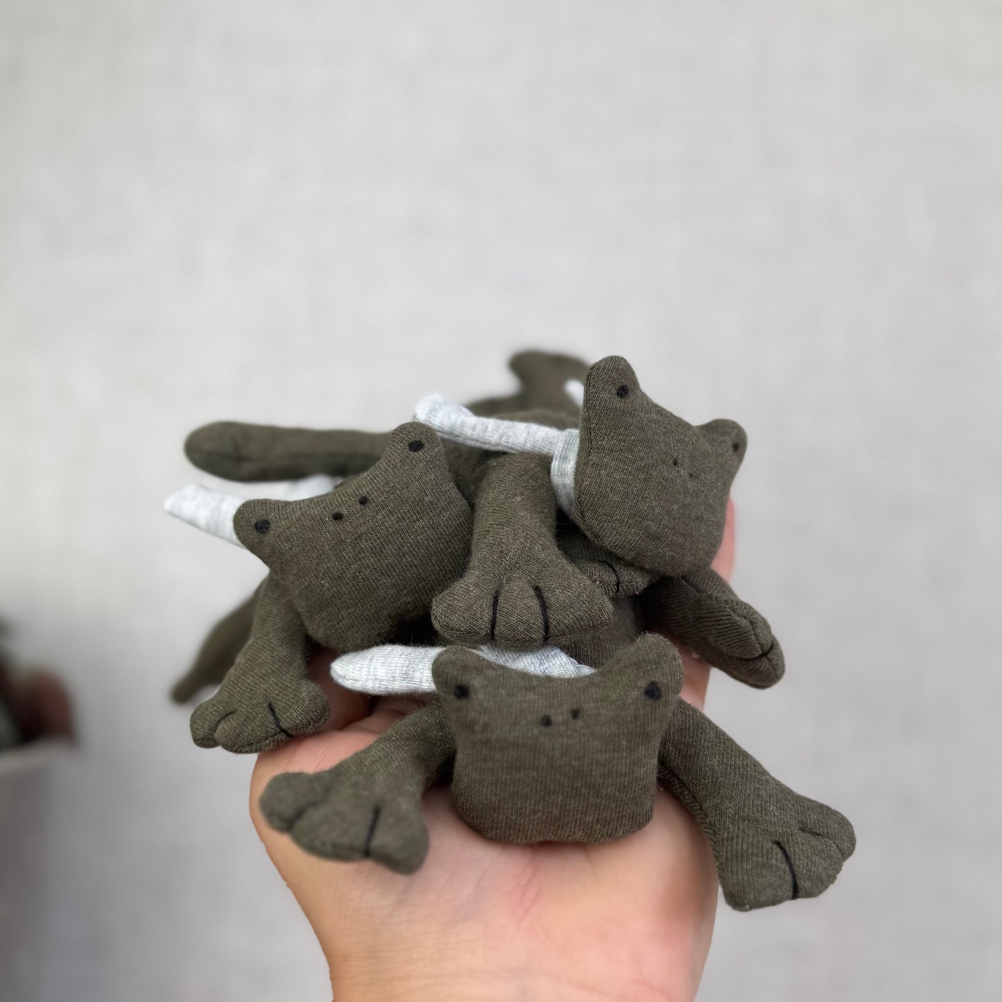 Cozy Critter Olive Frog - Available Friday 4th July