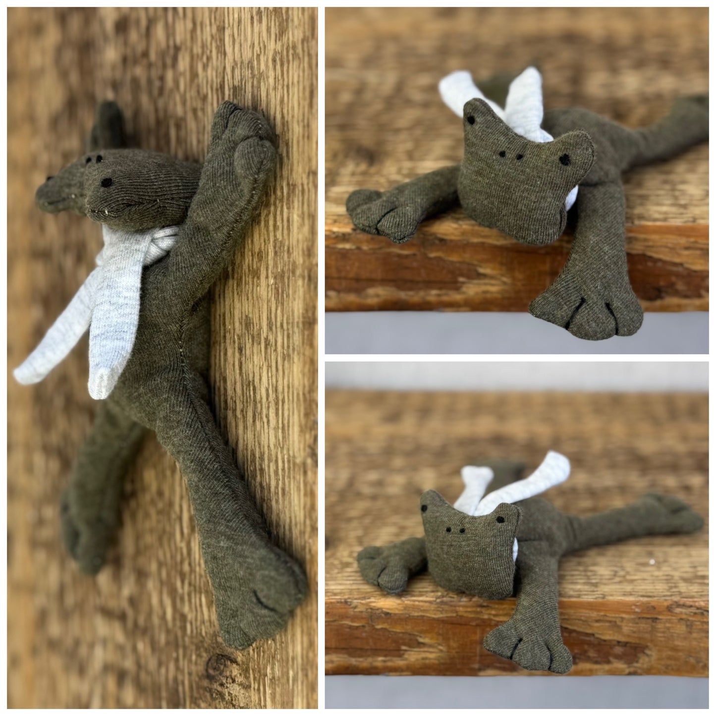 Cozy Critter Olive Frog - Available Friday 4th July