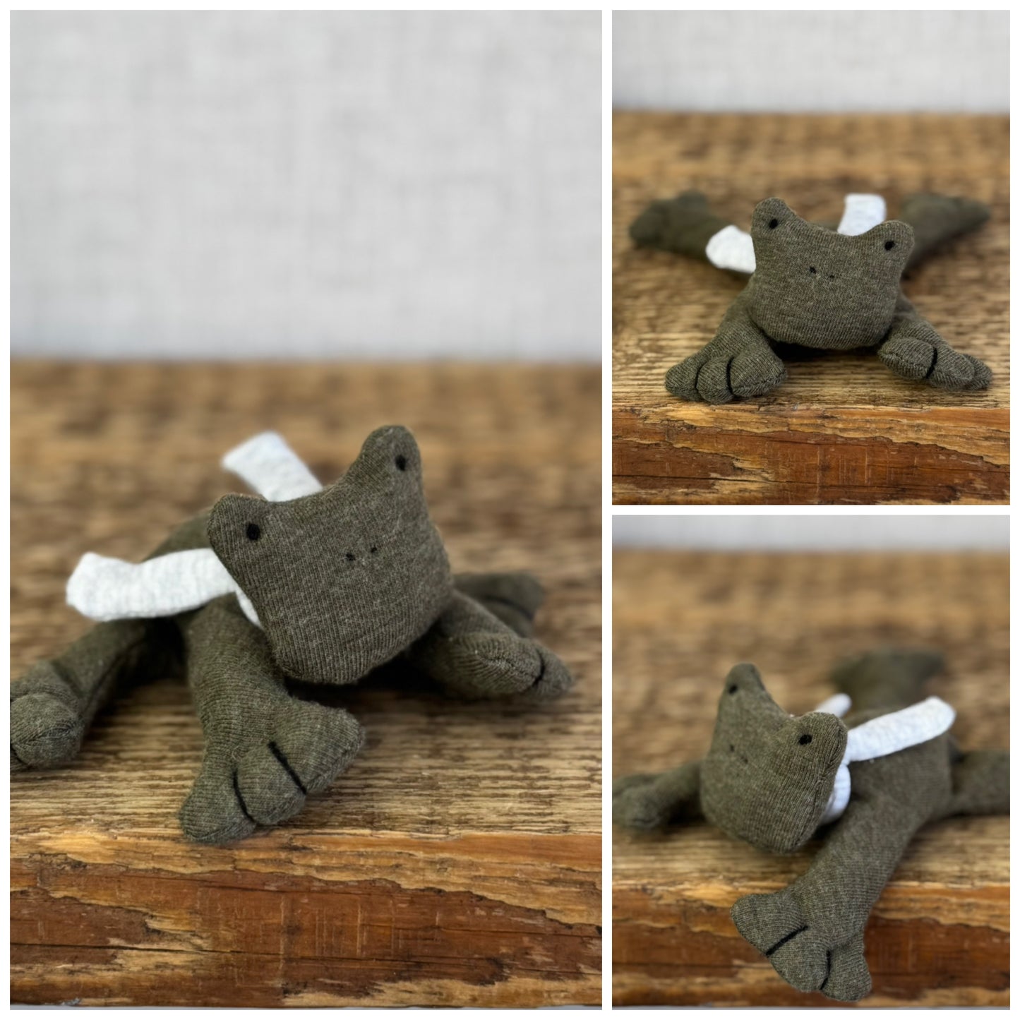 Cozy Critter Olive Frog - Available Friday 4th July