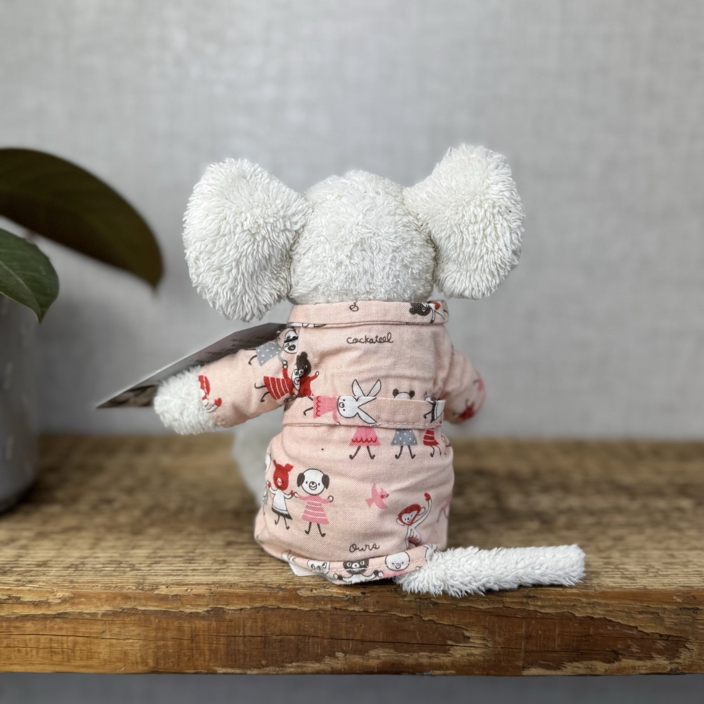 Jellycat Bedtime Mouse In Dressing Gown - Small Jellycat Mice In Pjs - Small 8”